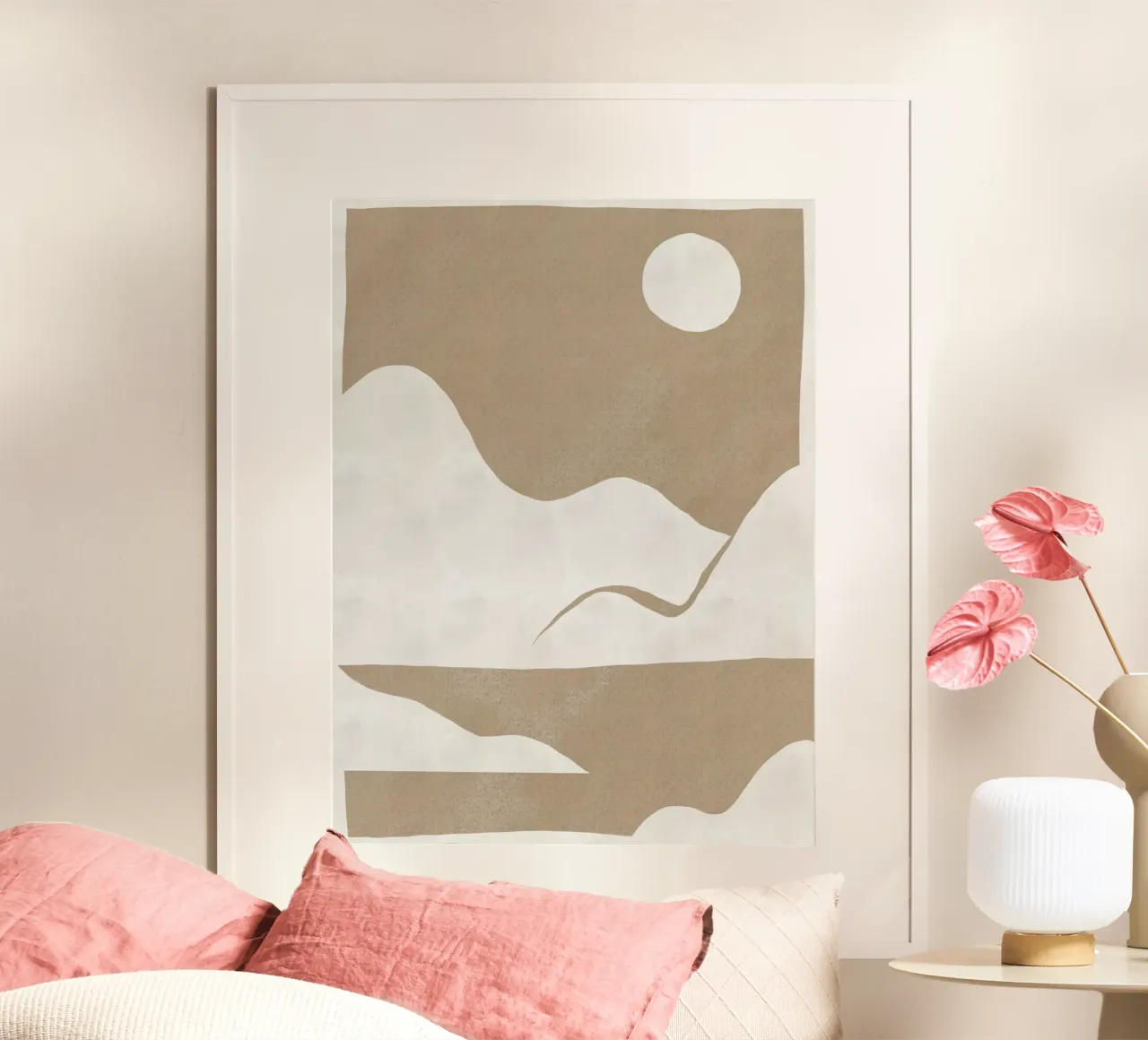 Découpage minimal du paysage 03 poster de Little Dean