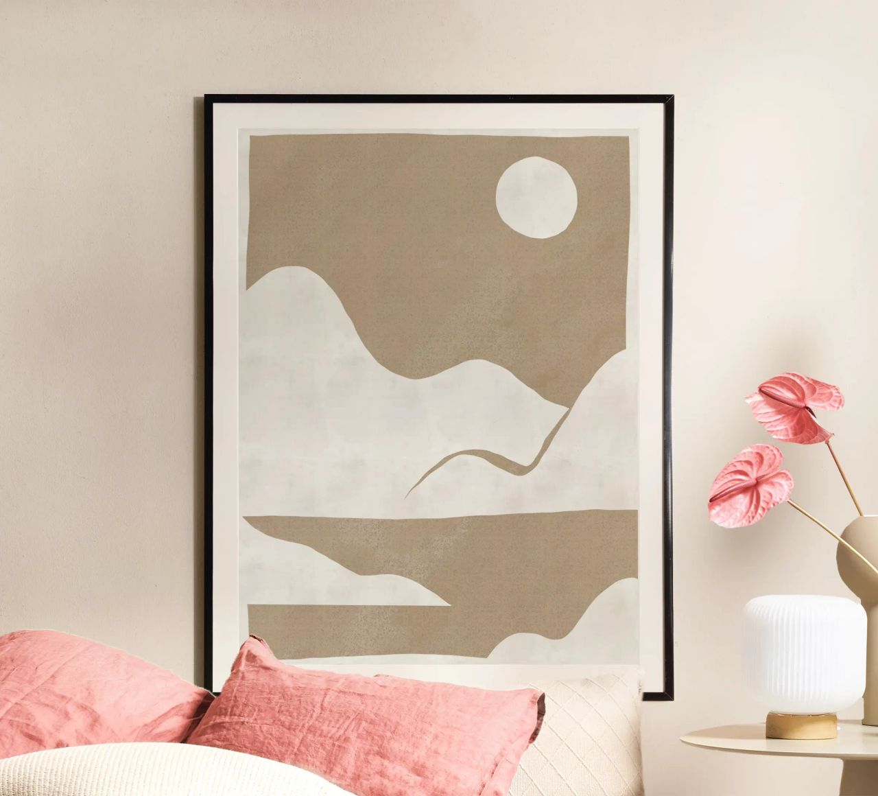Minimaler Landschaftsausschnitt 03 Poster von Little Dean