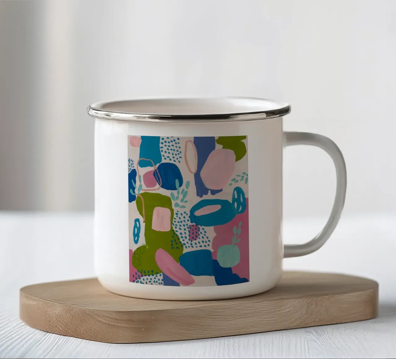 Medley organico astratto tazza in smalto da Zep Layers