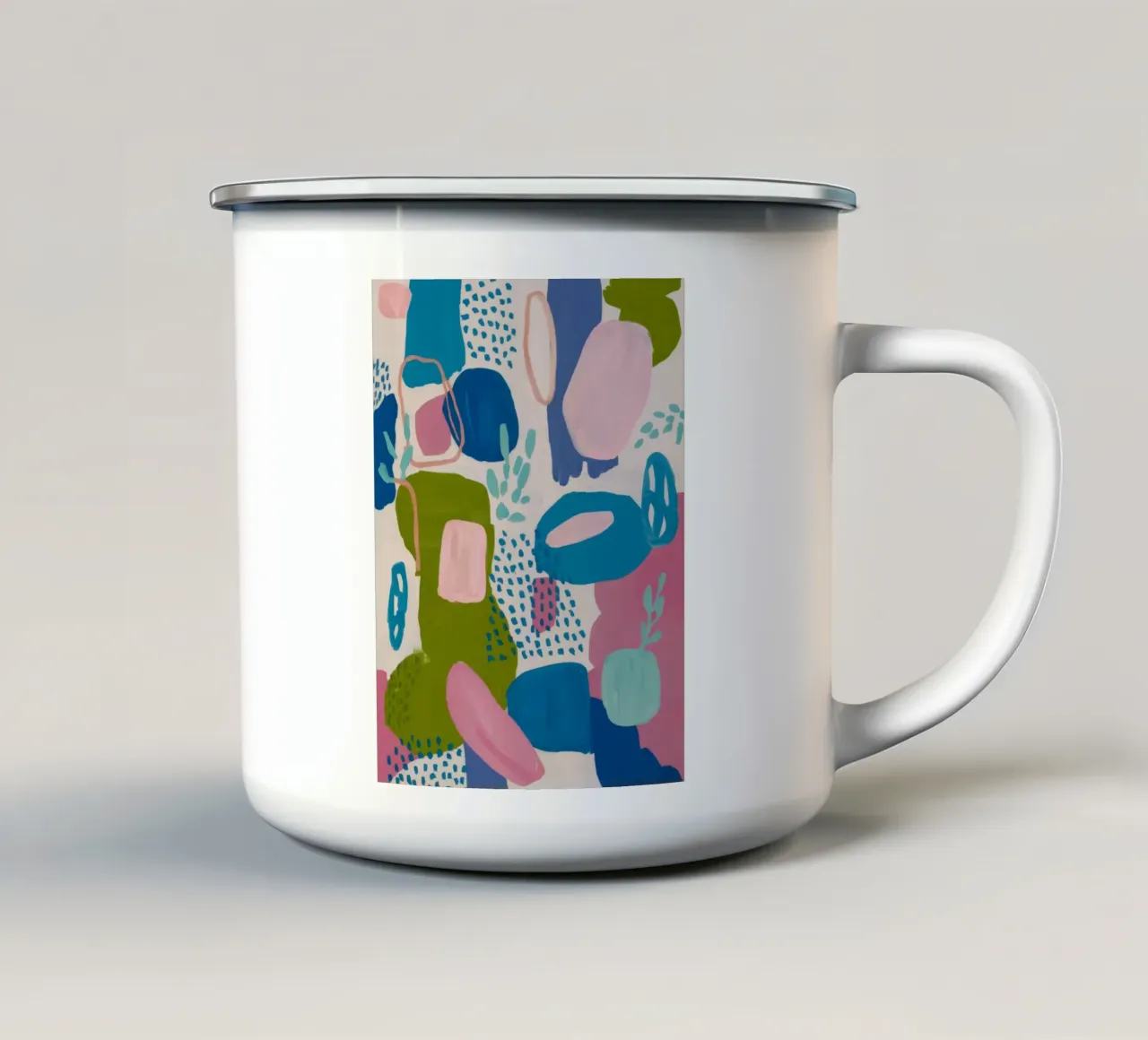 Medley organico astratto tazza in smalto da Zep Layers