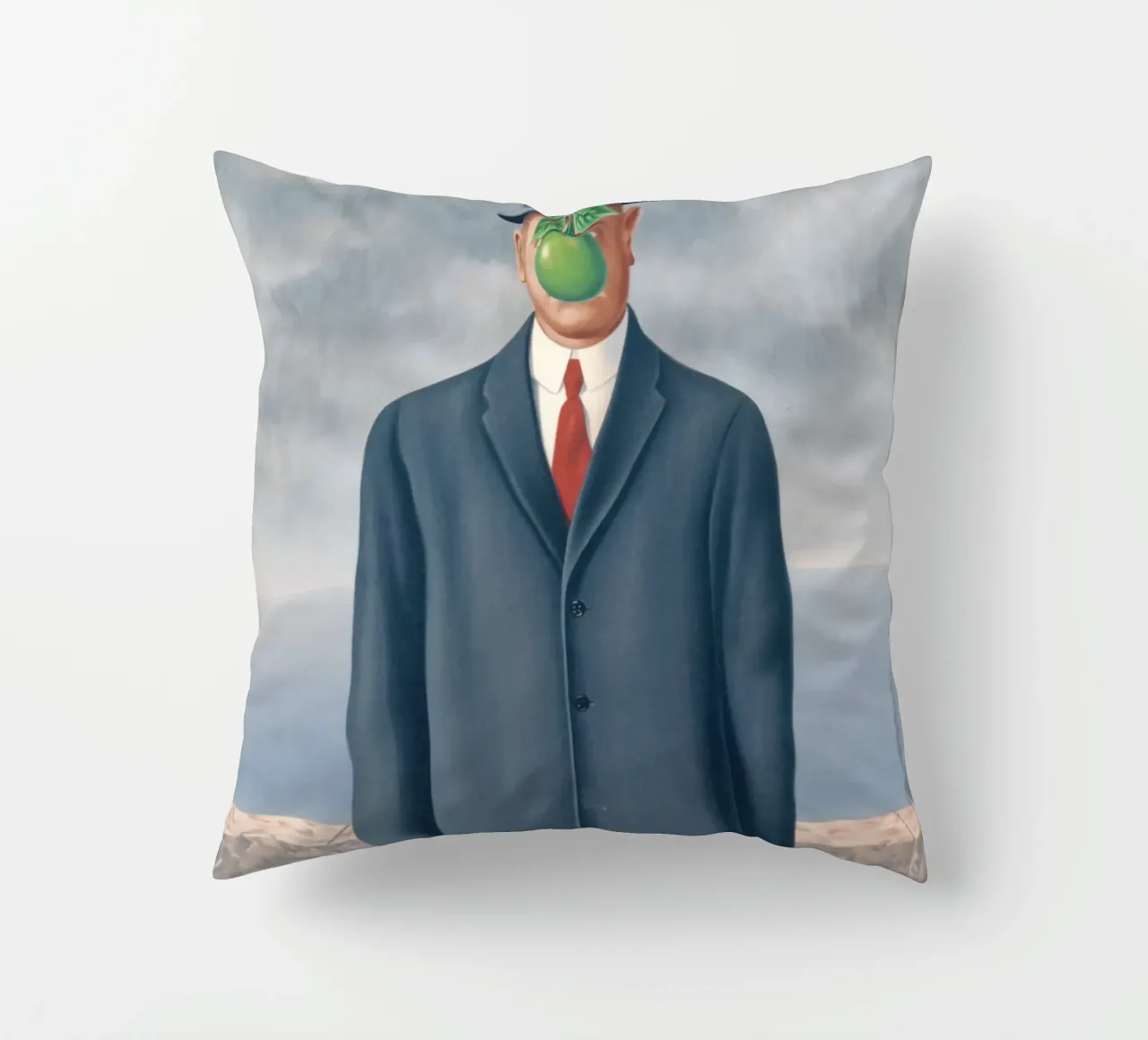 Figlio dell'uomo" di René Magritte cuscino da Classic Art Prints