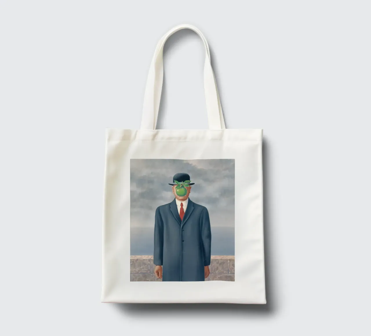 Figlio dell'uomo" di René Magritte borsa in juta da Classic Art Prints