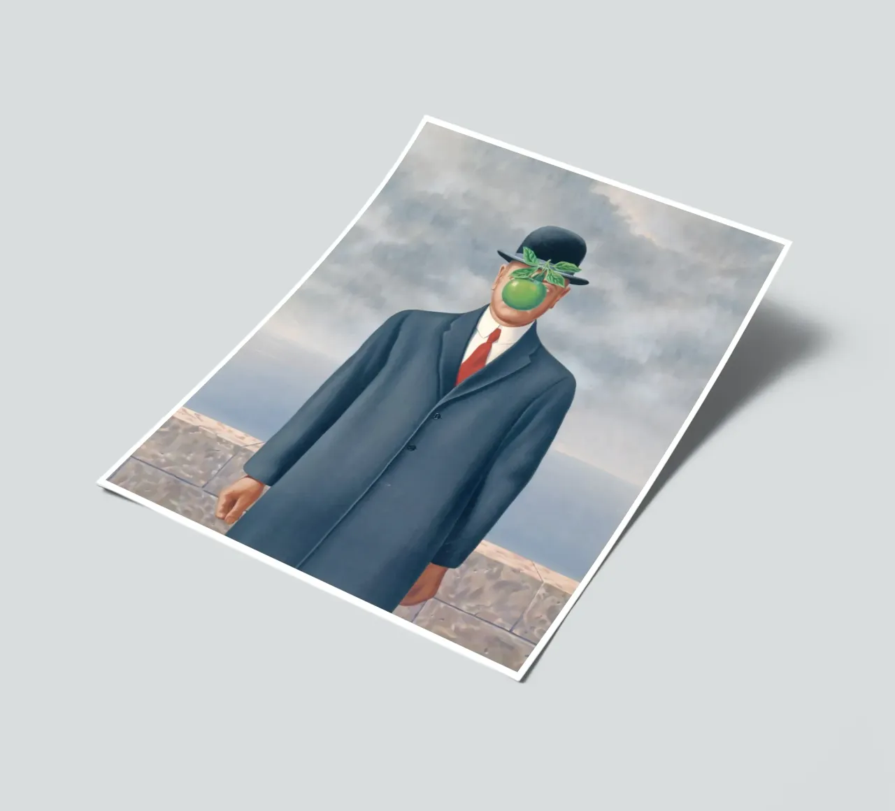 Sohn des Menschen" von René Magritte Stickerbogen von Classic Art Prints