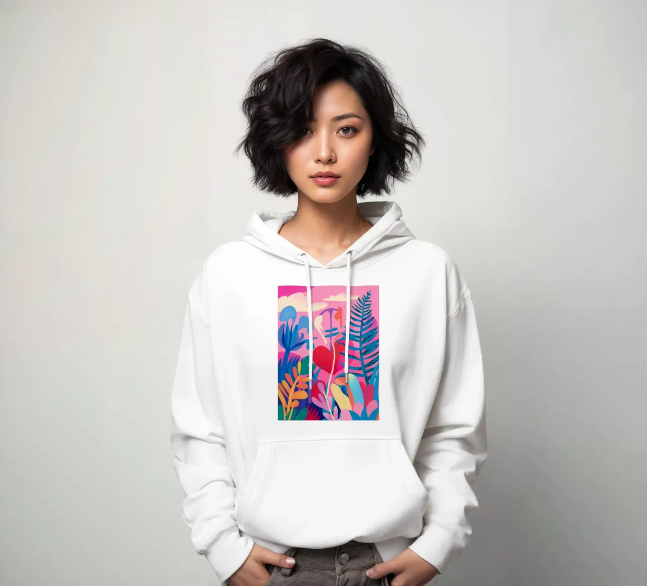 Tropical Bloom Reverie hoodie by Zep Layers