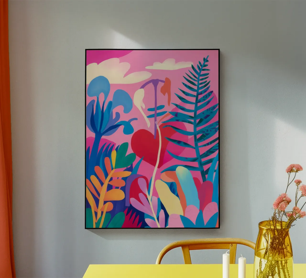 Tropical Bloom Reverie acrylic glass by Zep Layers