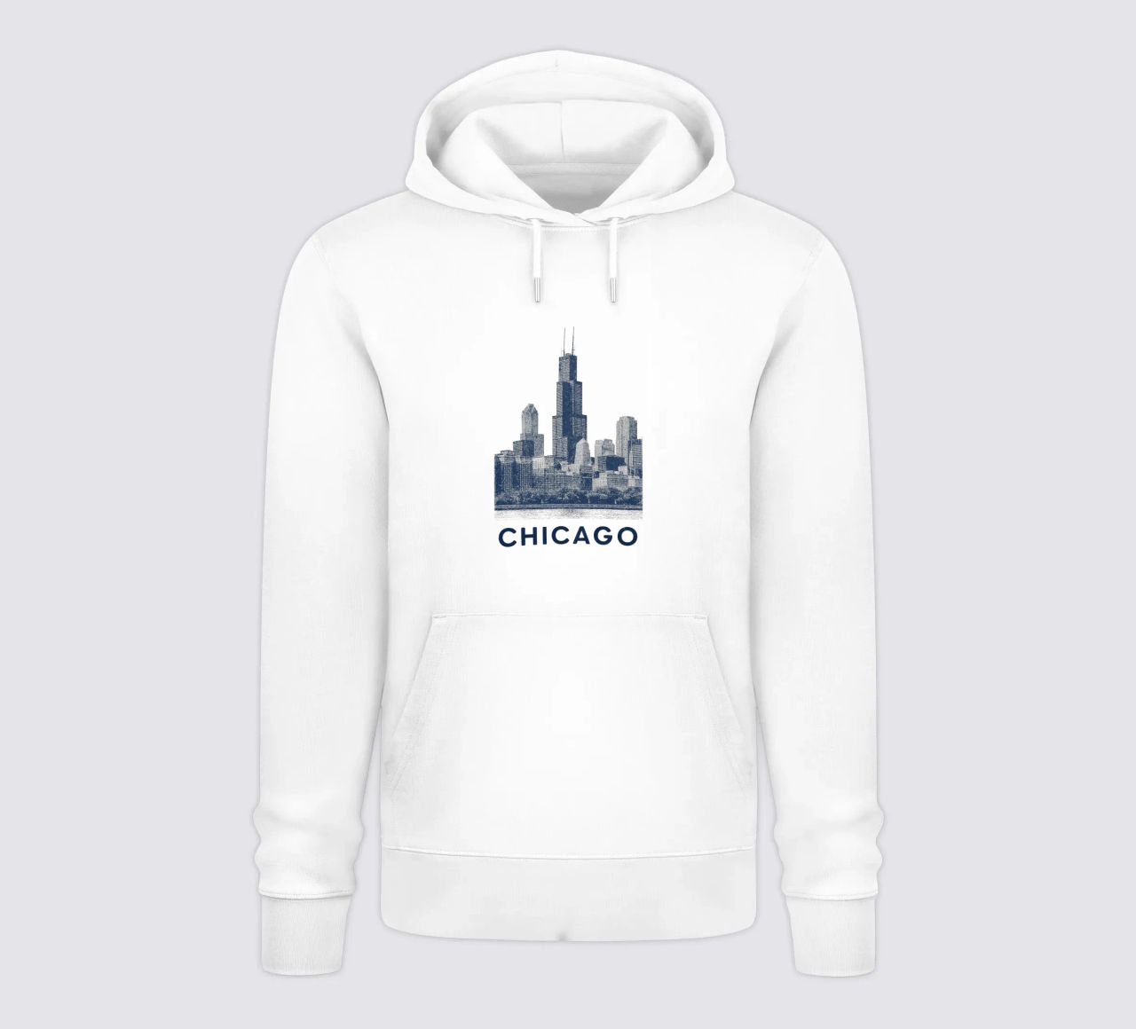 Sears Tower Style – Linocut Series felpa con cappuccio da Studio Mooodz