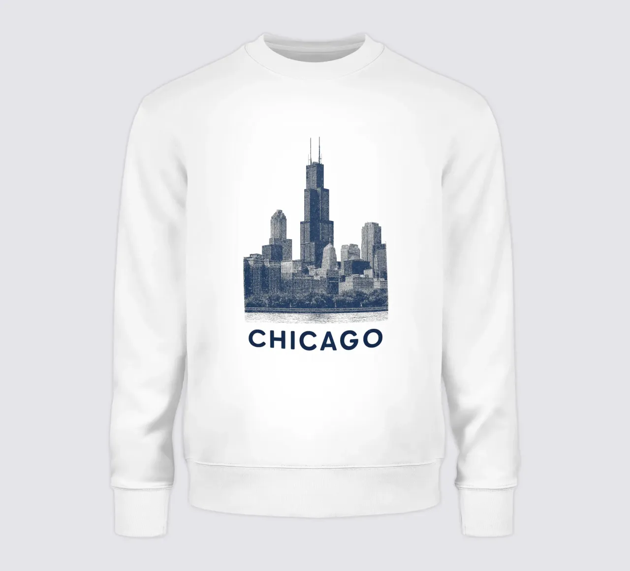 Sears Tower Style – Linocut Series felpa da Studio Mooodz