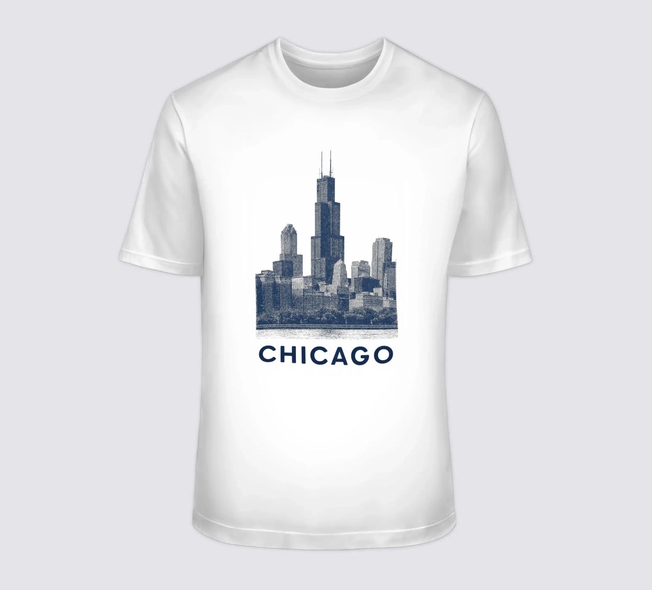 Sears Tower Style – Linocut Series t-shirt da Studio Mooodz