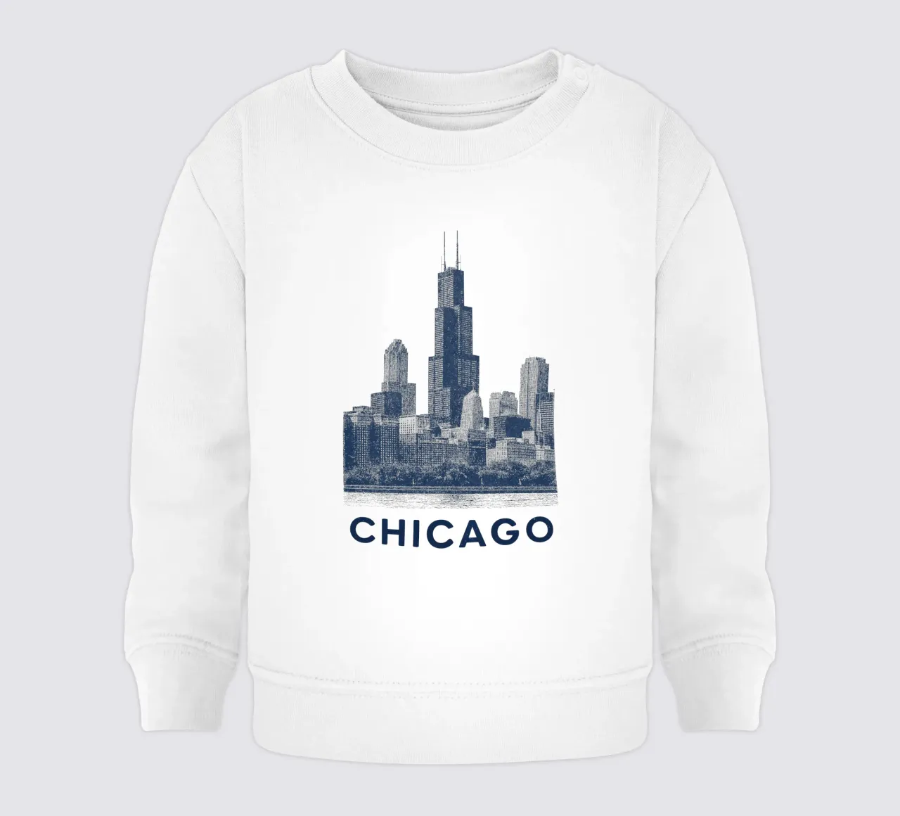 Sears Tower Style – Linocut Series felpa neonato da Studio Mooodz