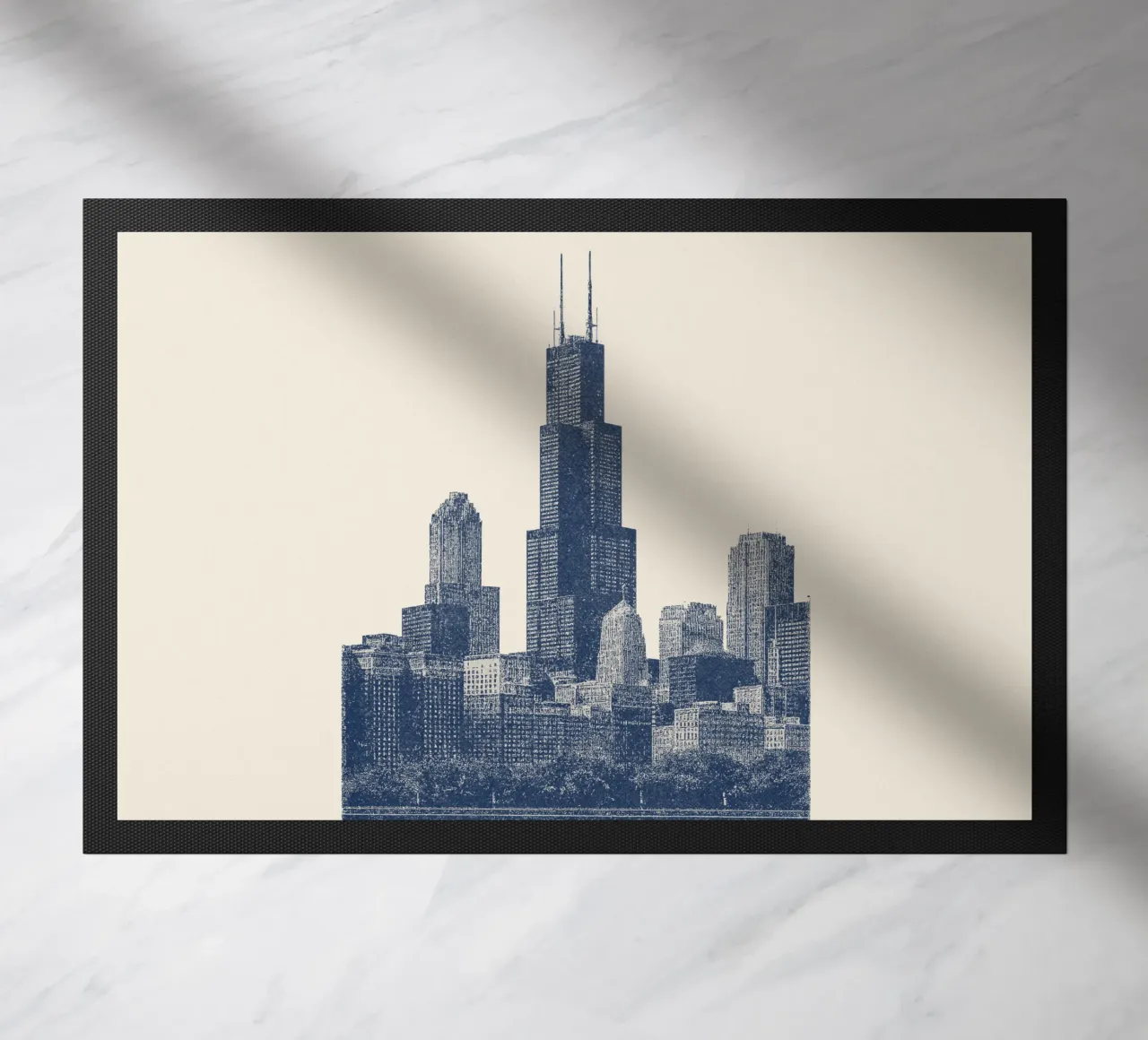 Sears Tower Style – Linocut Series zerbino da Studio Mooodz