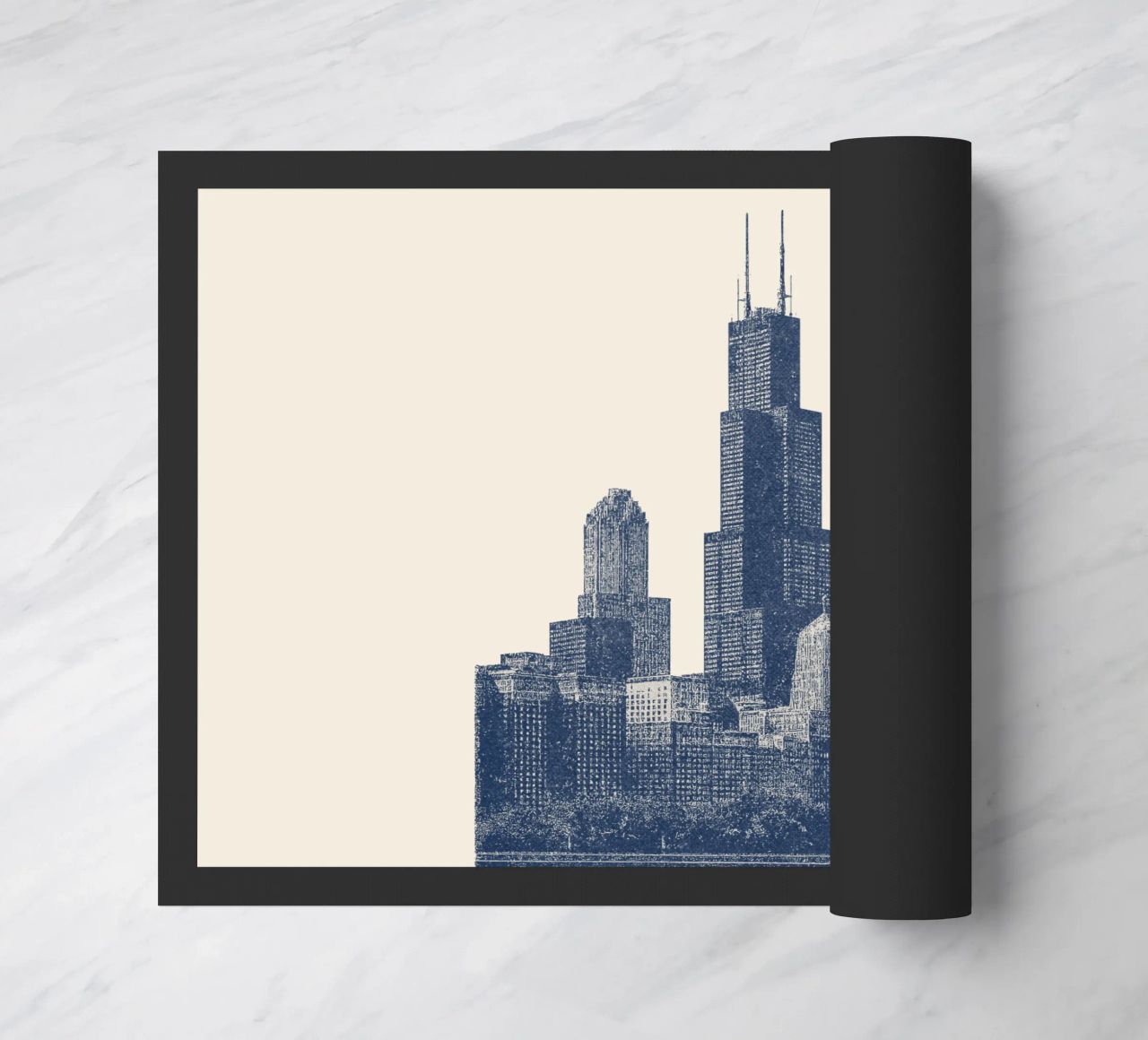 Sears Tower Style – Linocut Series zerbino da Studio Mooodz