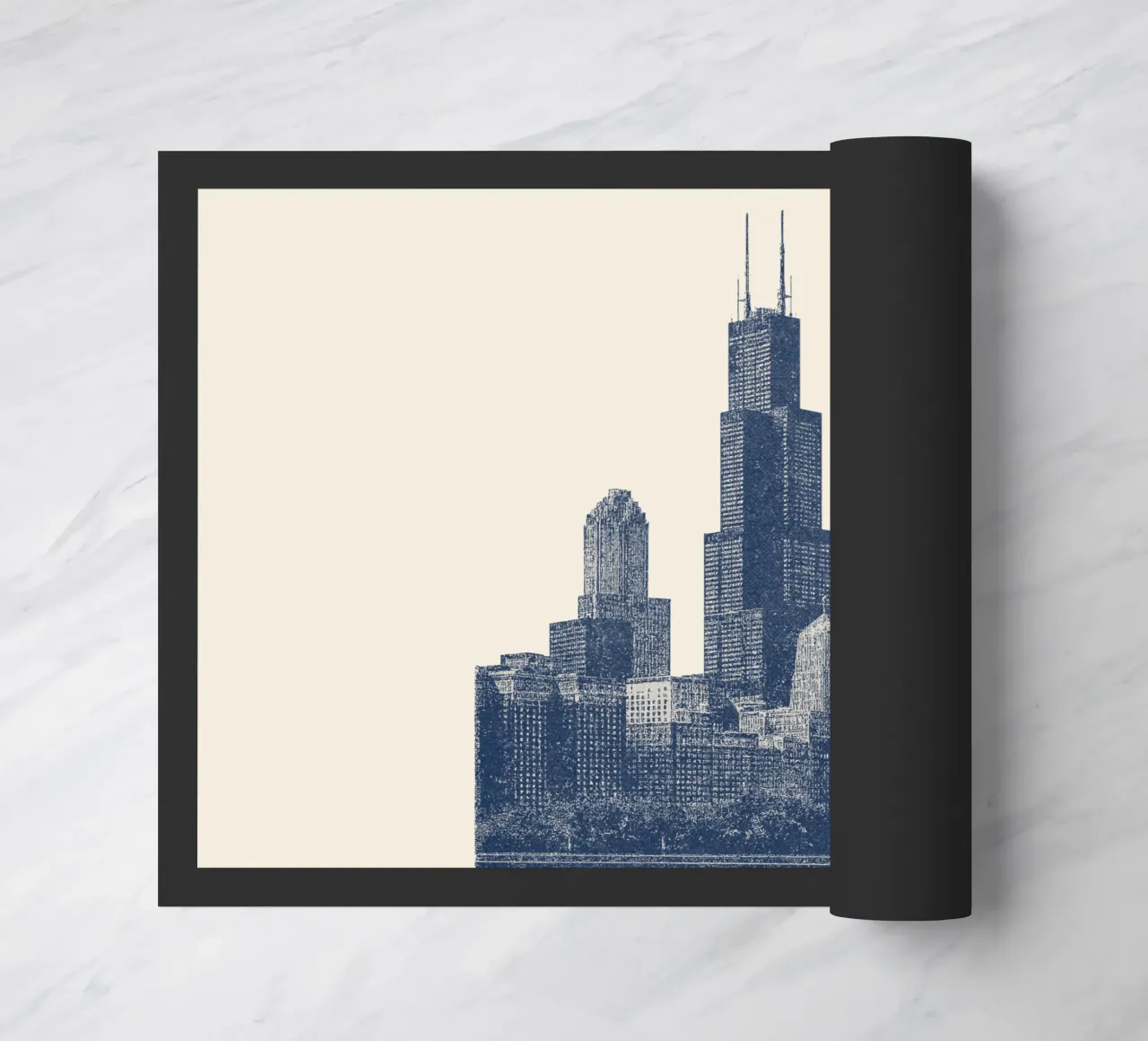 Sears Tower Style – Linocut Series zerbino da Studio Mooodz