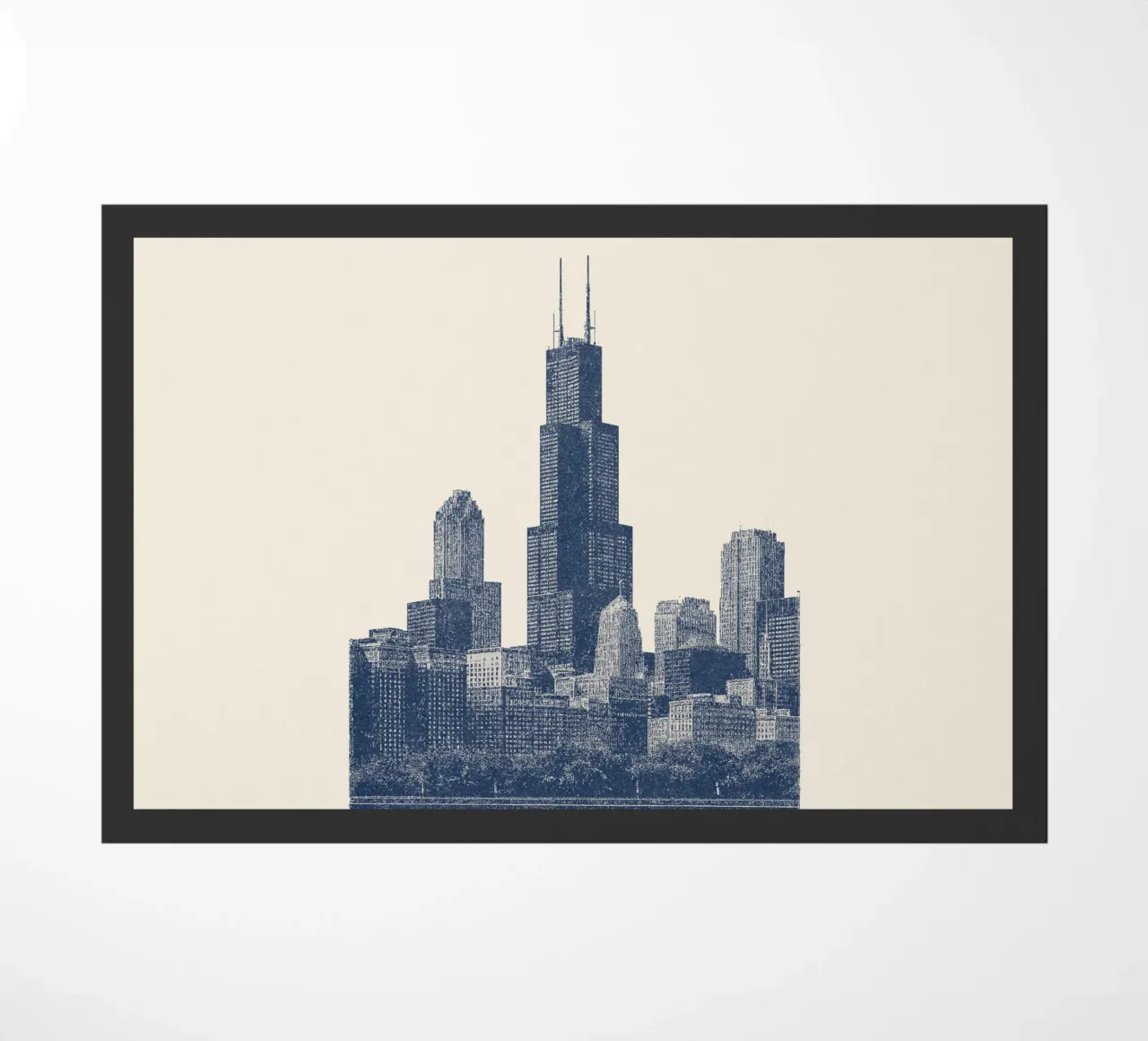 Sears Tower Style – Linocut Series zerbino da Studio Mooodz