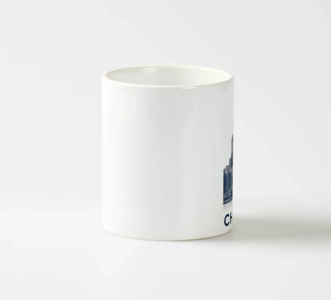 Sears Tower Style – Linocut Series Keramik Tasse von Studio Mooodz