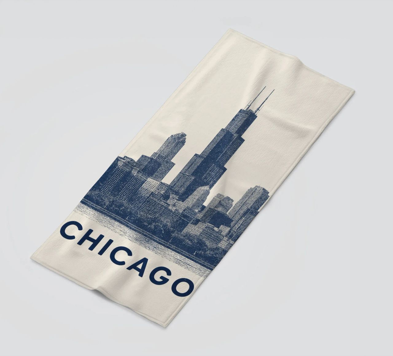 Sears Tower Style – Linocut Series telo mare da Studio Mooodz