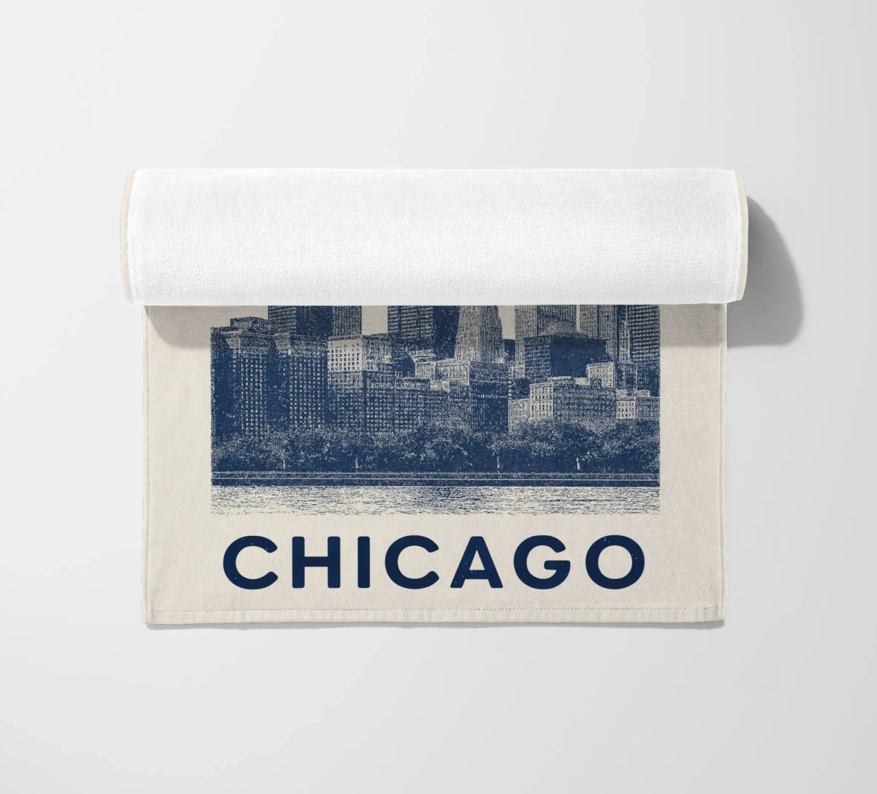 Sears Tower Style – Linocut Series telo mare da Studio Mooodz
