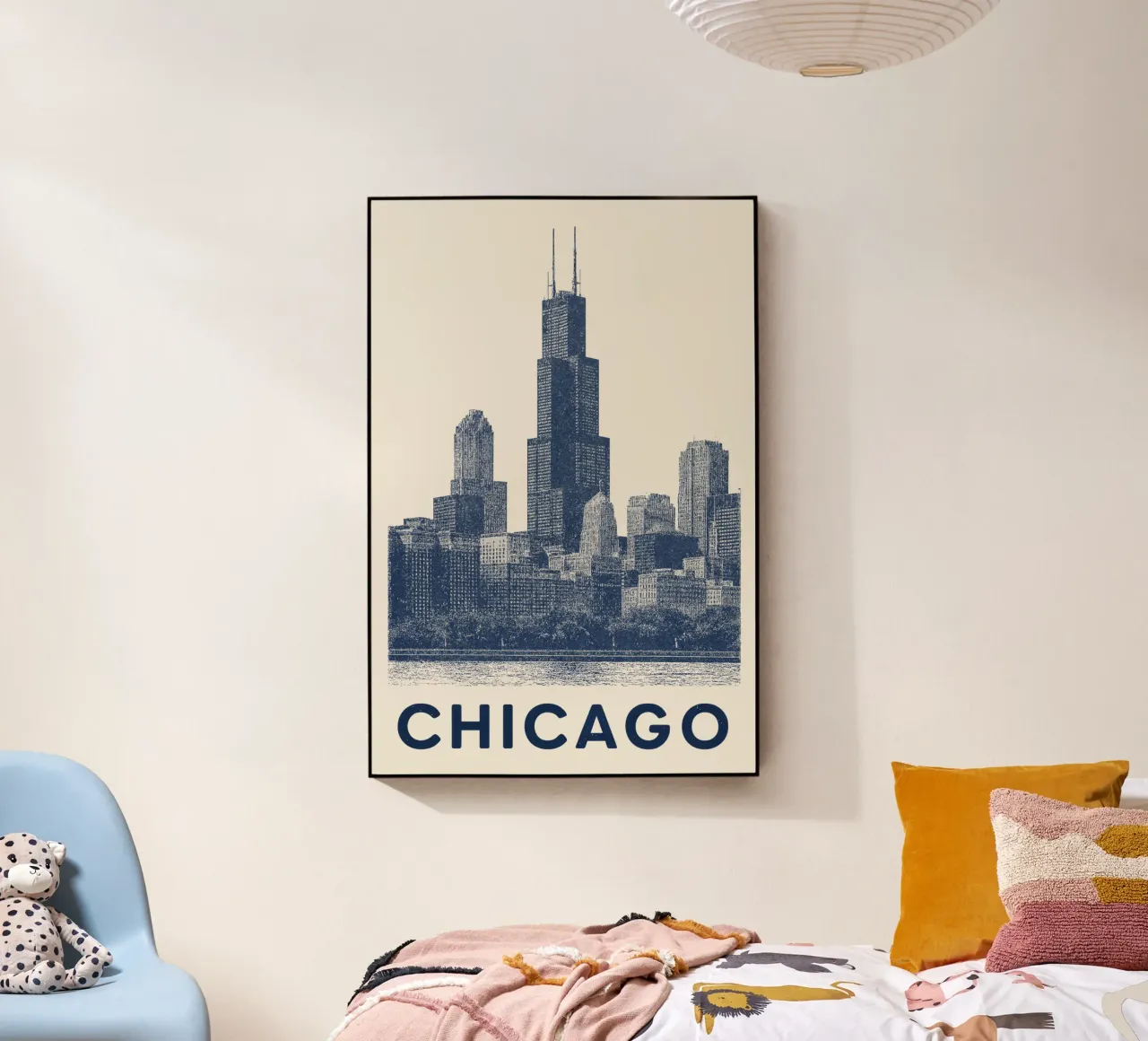 Sears Tower Style – Linocut Series plexiglass da Studio Mooodz