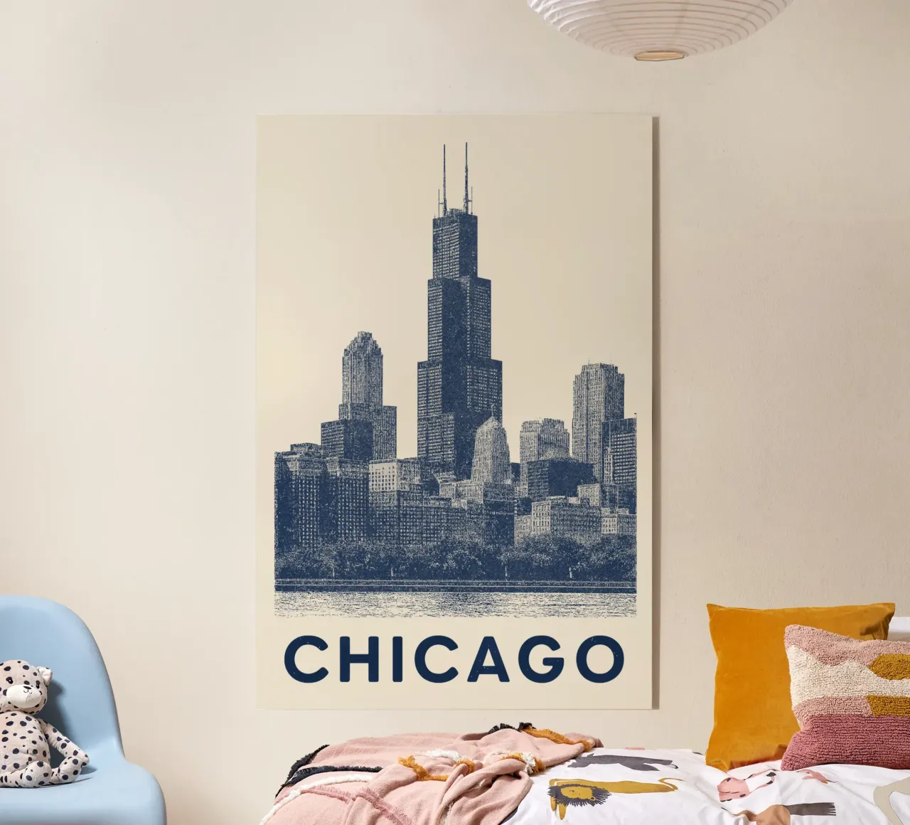 Sears Tower Style – Linocut Series plexiglass da Studio Mooodz