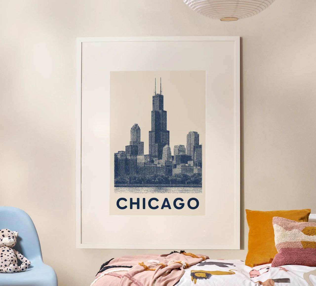 Sears Tower Style – Linocut Series carta hahnemühle da Studio Mooodz