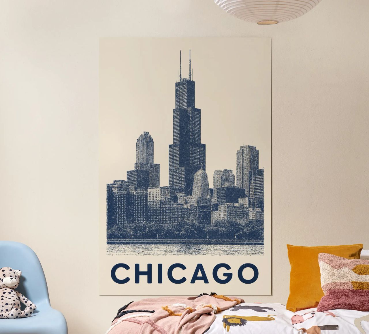 Sears Tower Style – Linocut Series carta hahnemühle da Studio Mooodz