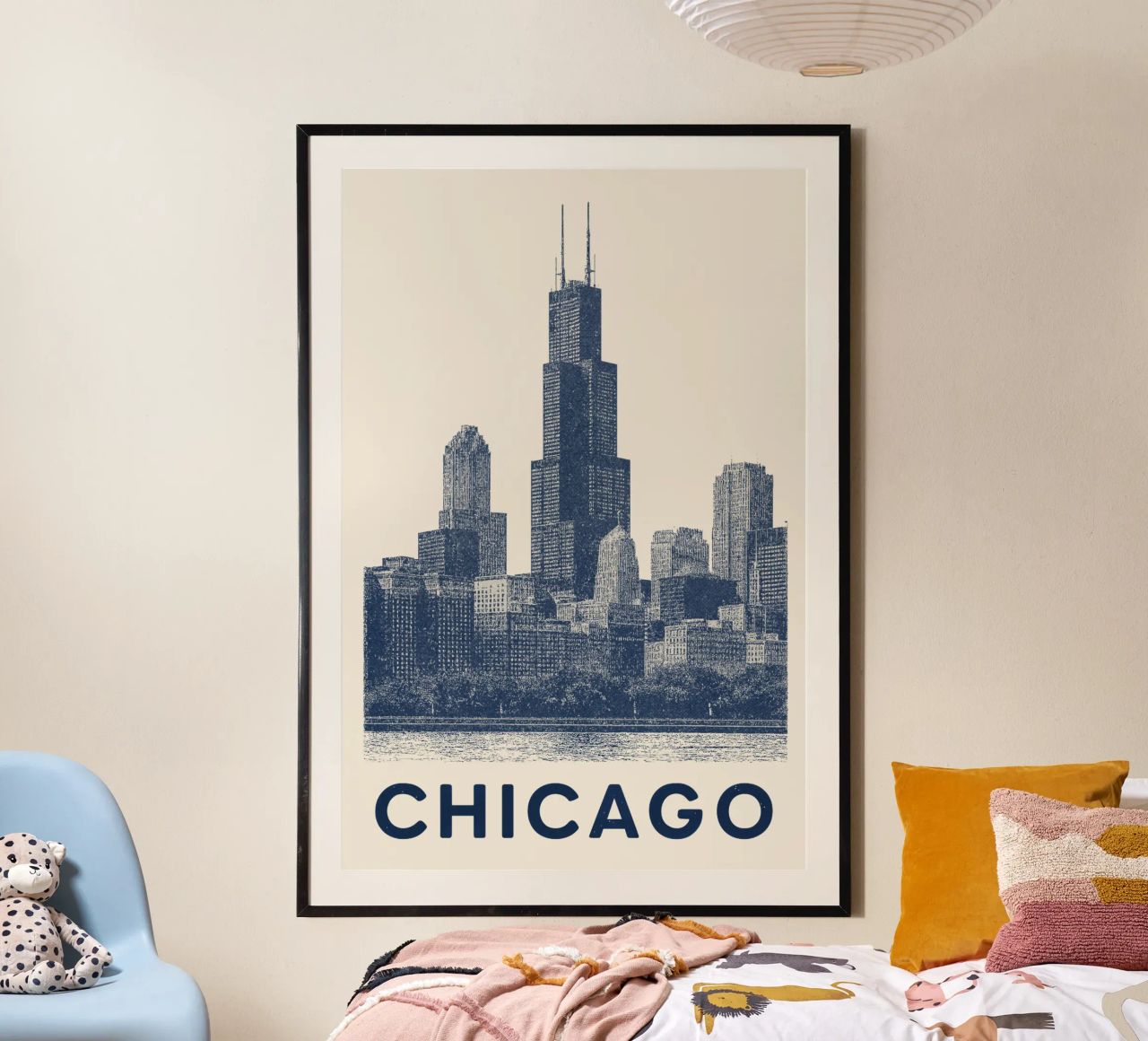 Sears Tower Style – Linocut Series carta hahnemühle da Studio Mooodz