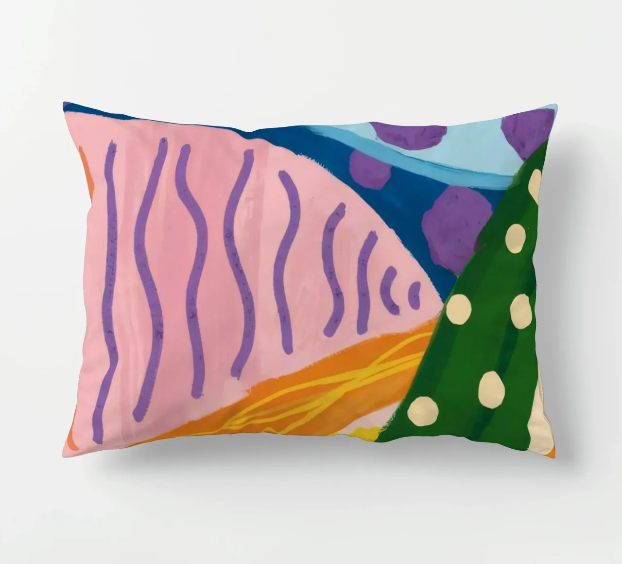 Sunburst Hills Abstraction decorative cushion by Zep Layers