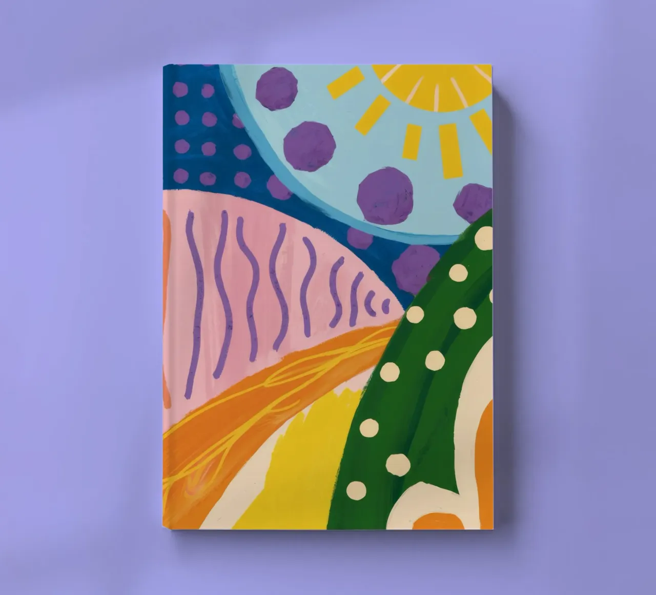 Sunburst Hills Abstraction notebook by Zep Layers