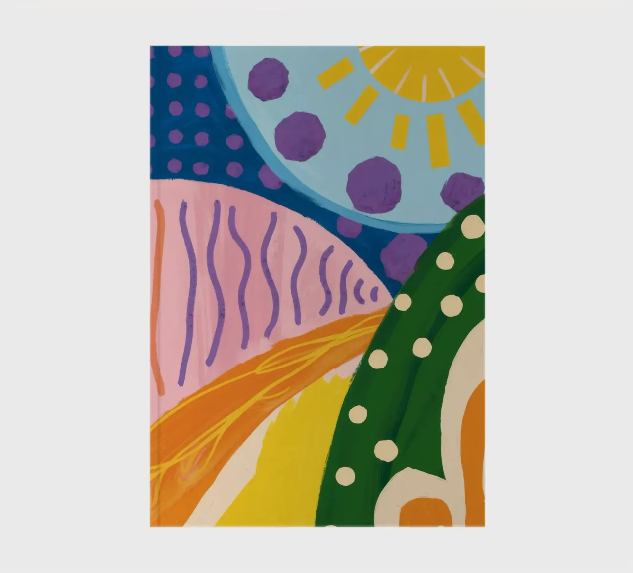 Sunburst Hills Abstraction notebook by Zep Layers
