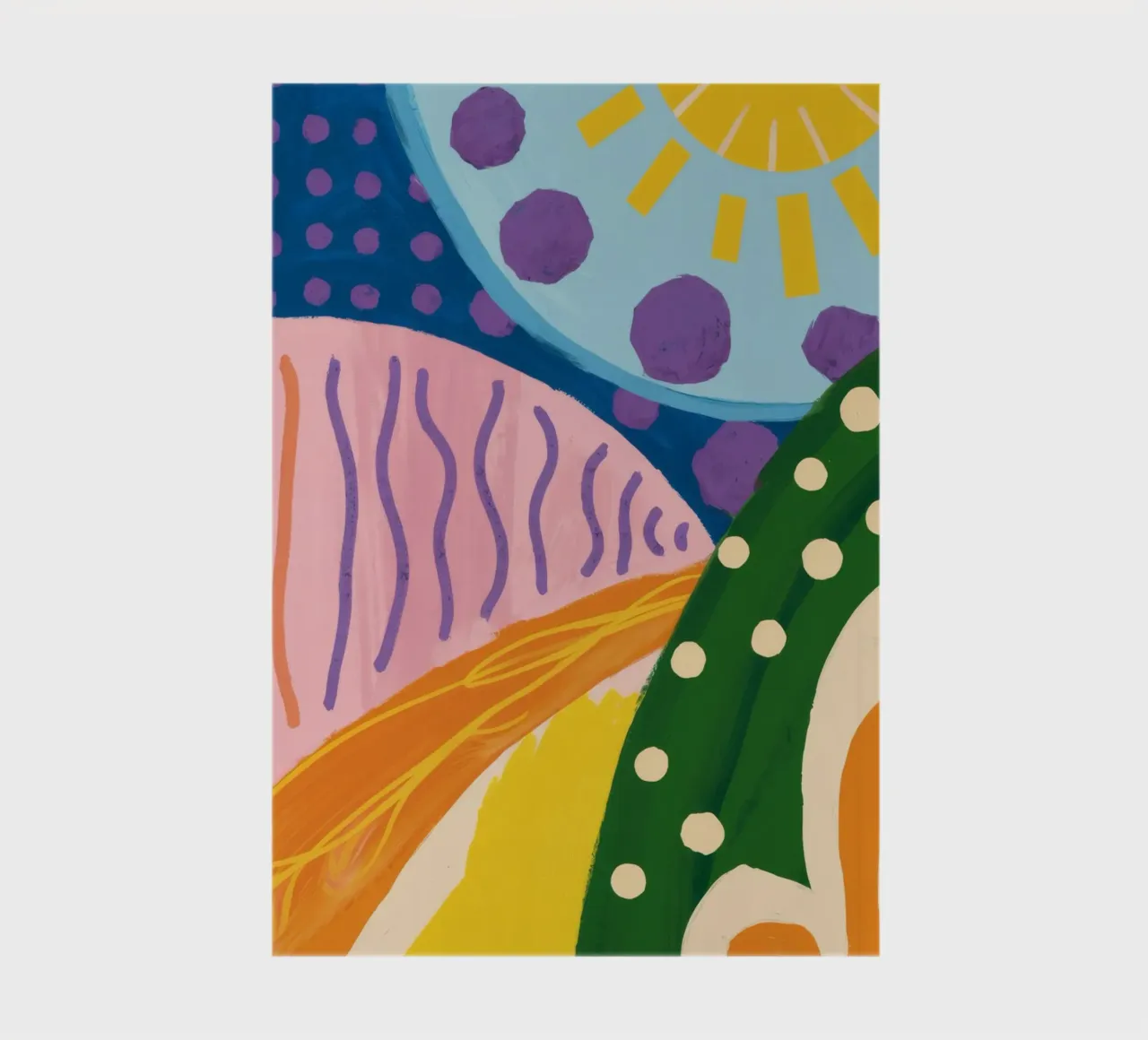 Sunburst Hills Abstraction notebook by Zep Layers