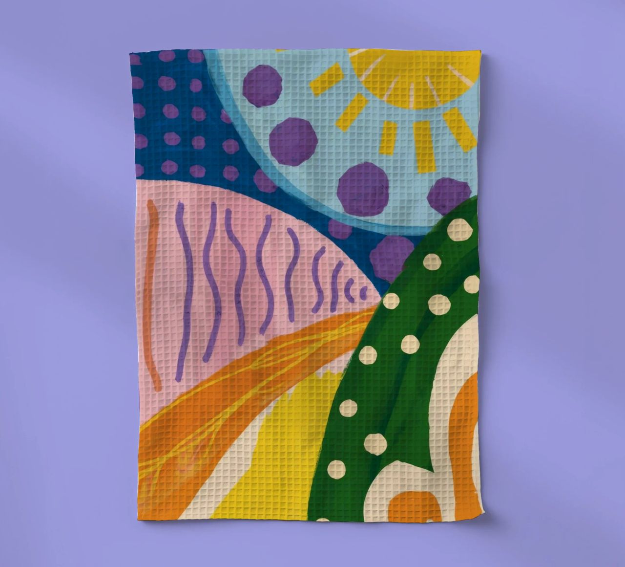 Astrazione di Sunburst Hills canovaccio da cucina da Zep Layers