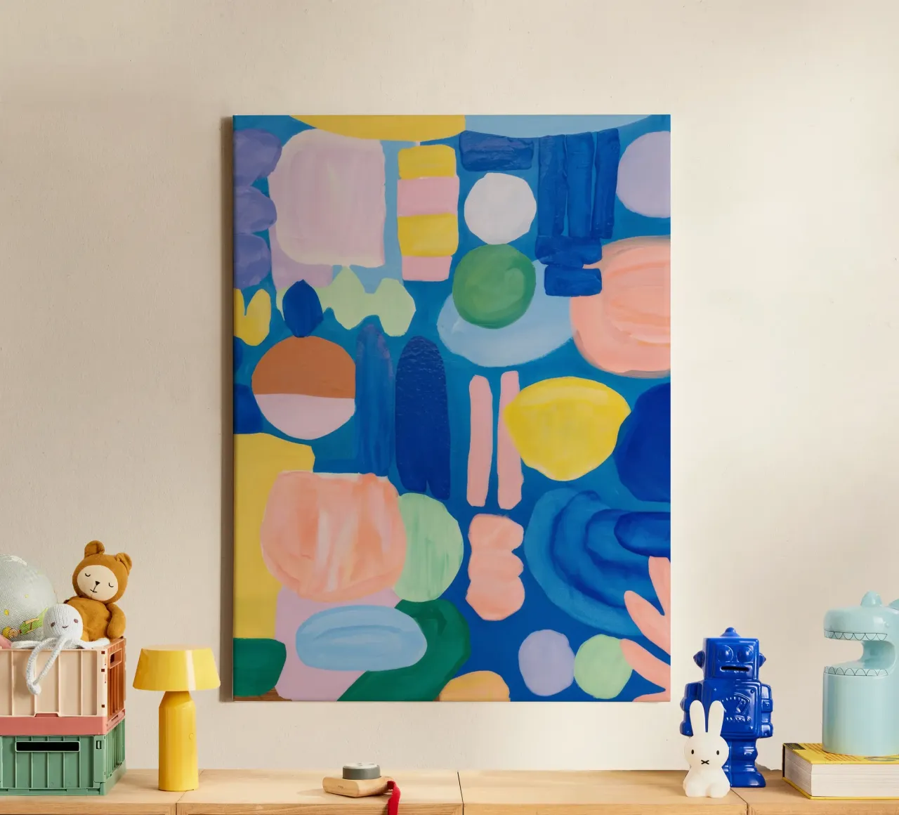 Rapsodia Cerulea Calma tela con Cornice a cassetta da Zep Layers