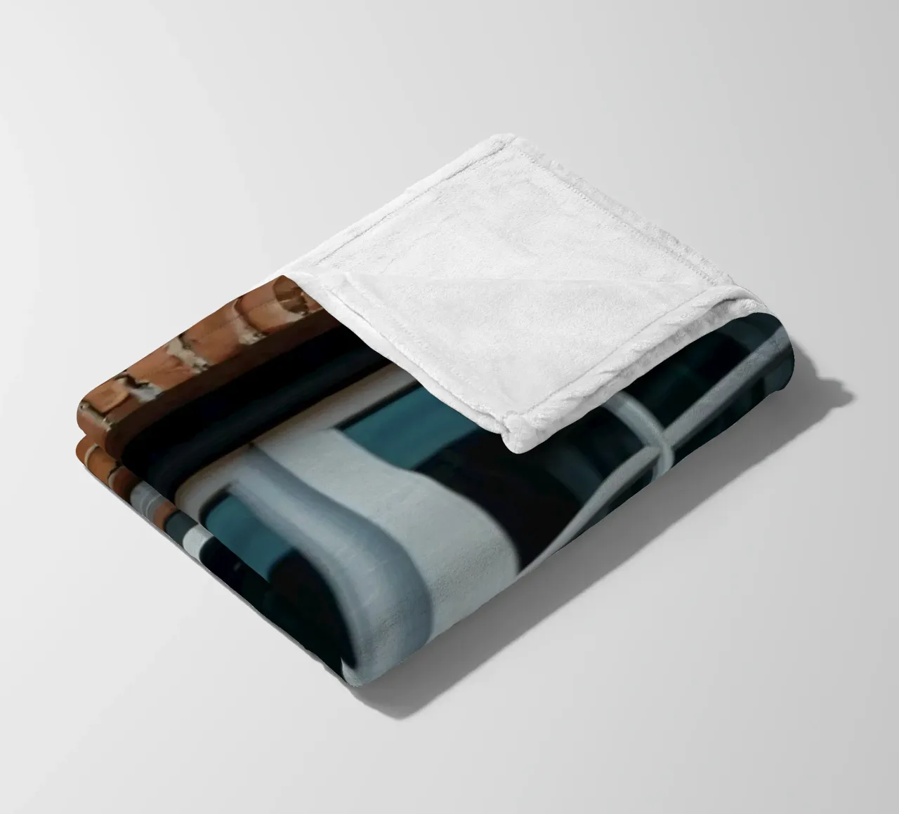 weiß gerahmtes Fenster in einer rustikalen roten Backsteinmauer Fleecedecke von DesignDoodle