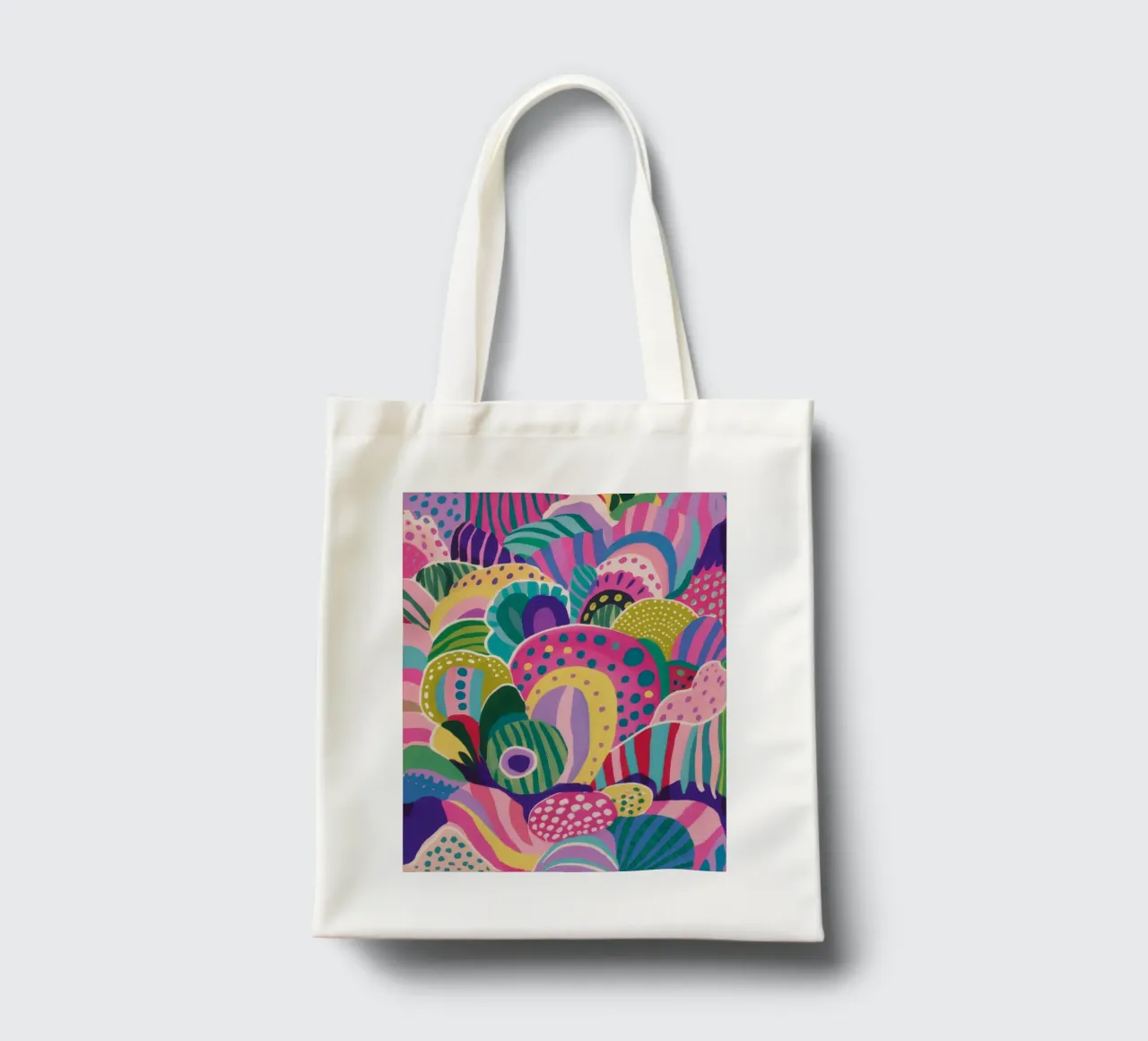 Colline capricciose in fiore borsa in juta da Zep Layers