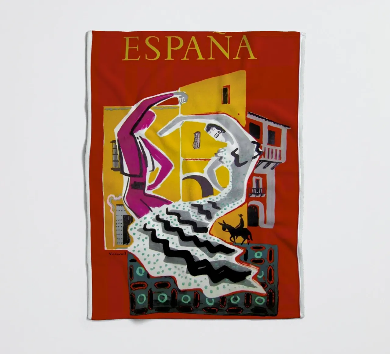 spain2 fleecedeken van Robert Livingston