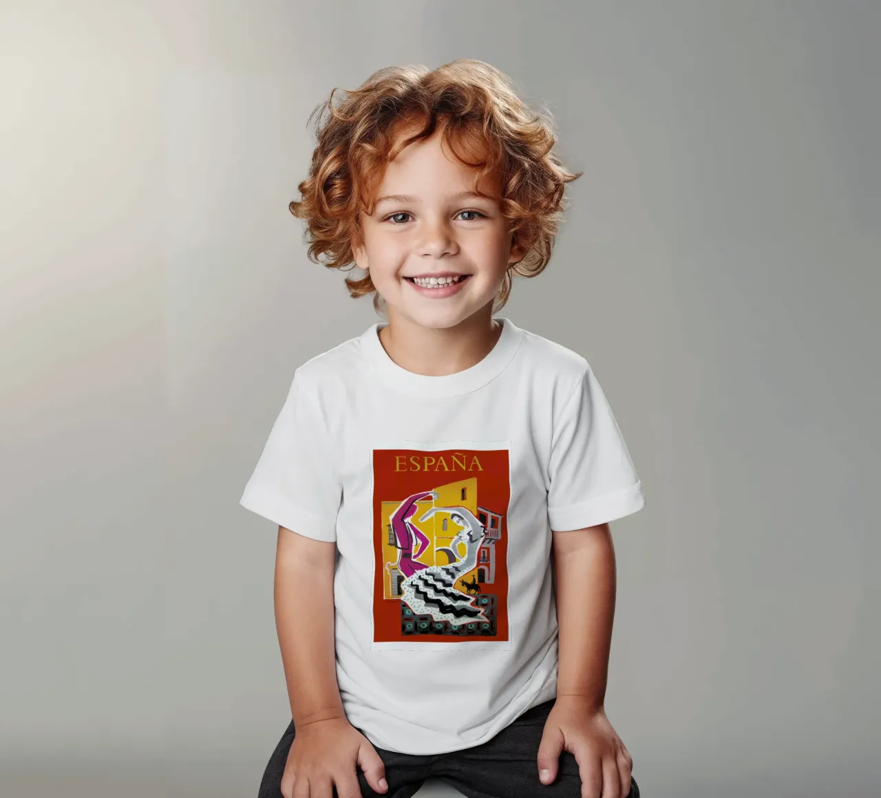 spain2 t-shirt bambini da Robert Livingston
