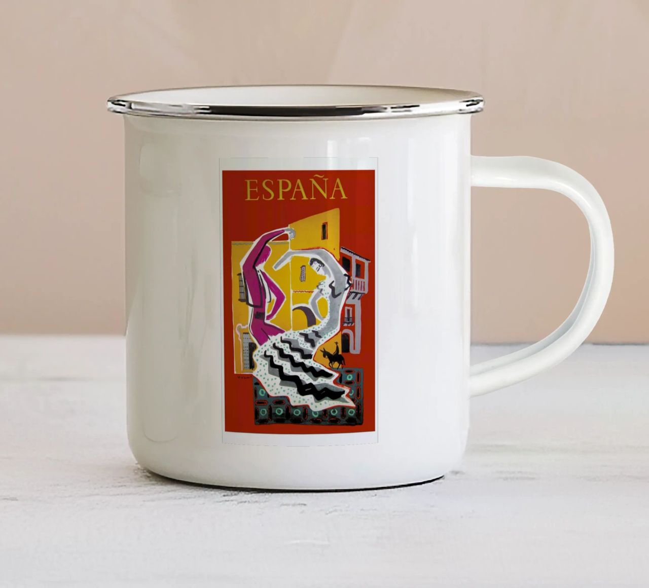 spain2 tazza in smalto da Robert Livingston