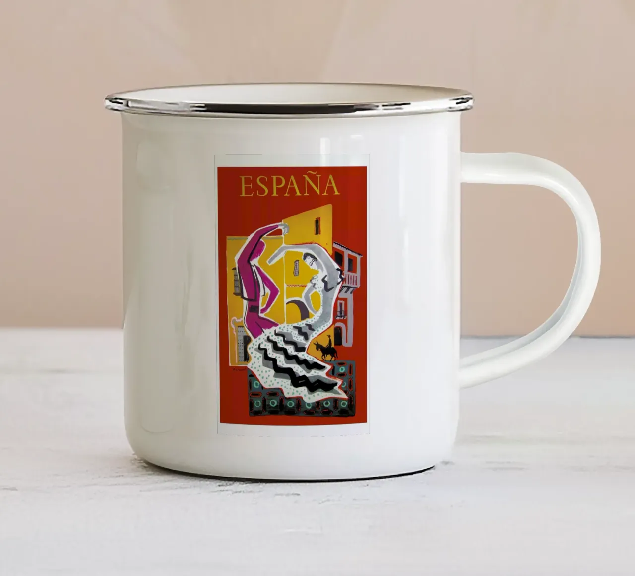 spain2 tazza in smalto da Robert Livingston