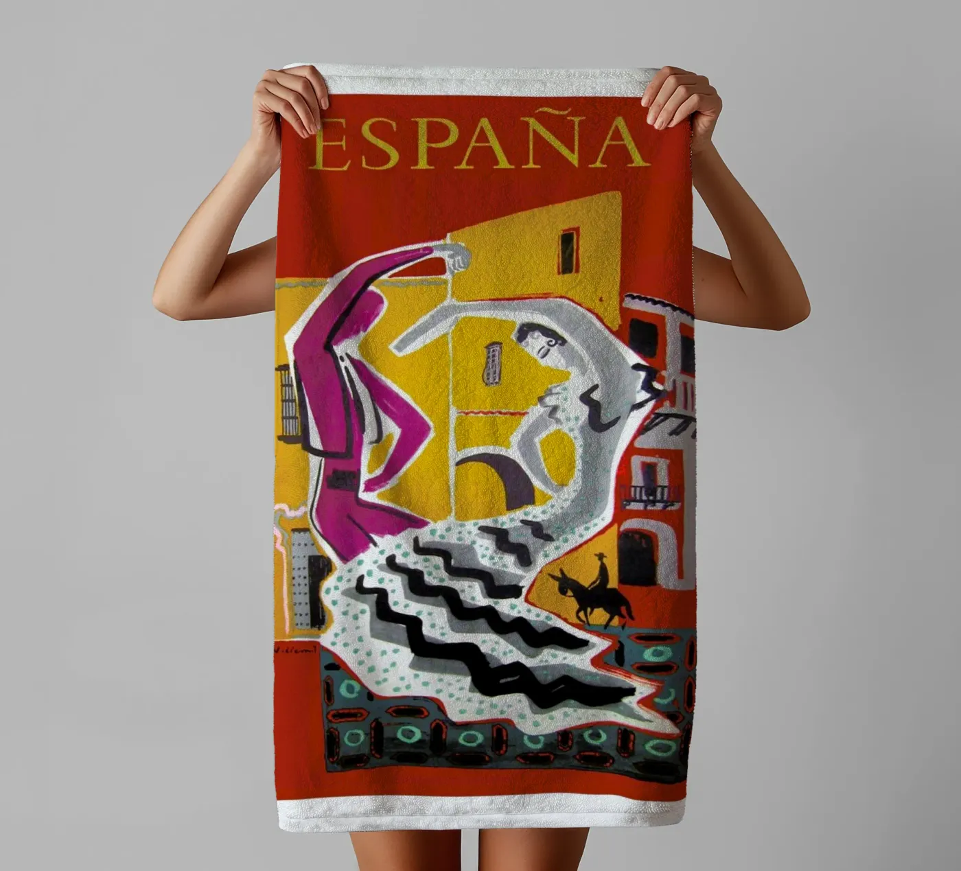 spain2 towel by Robert Livingston