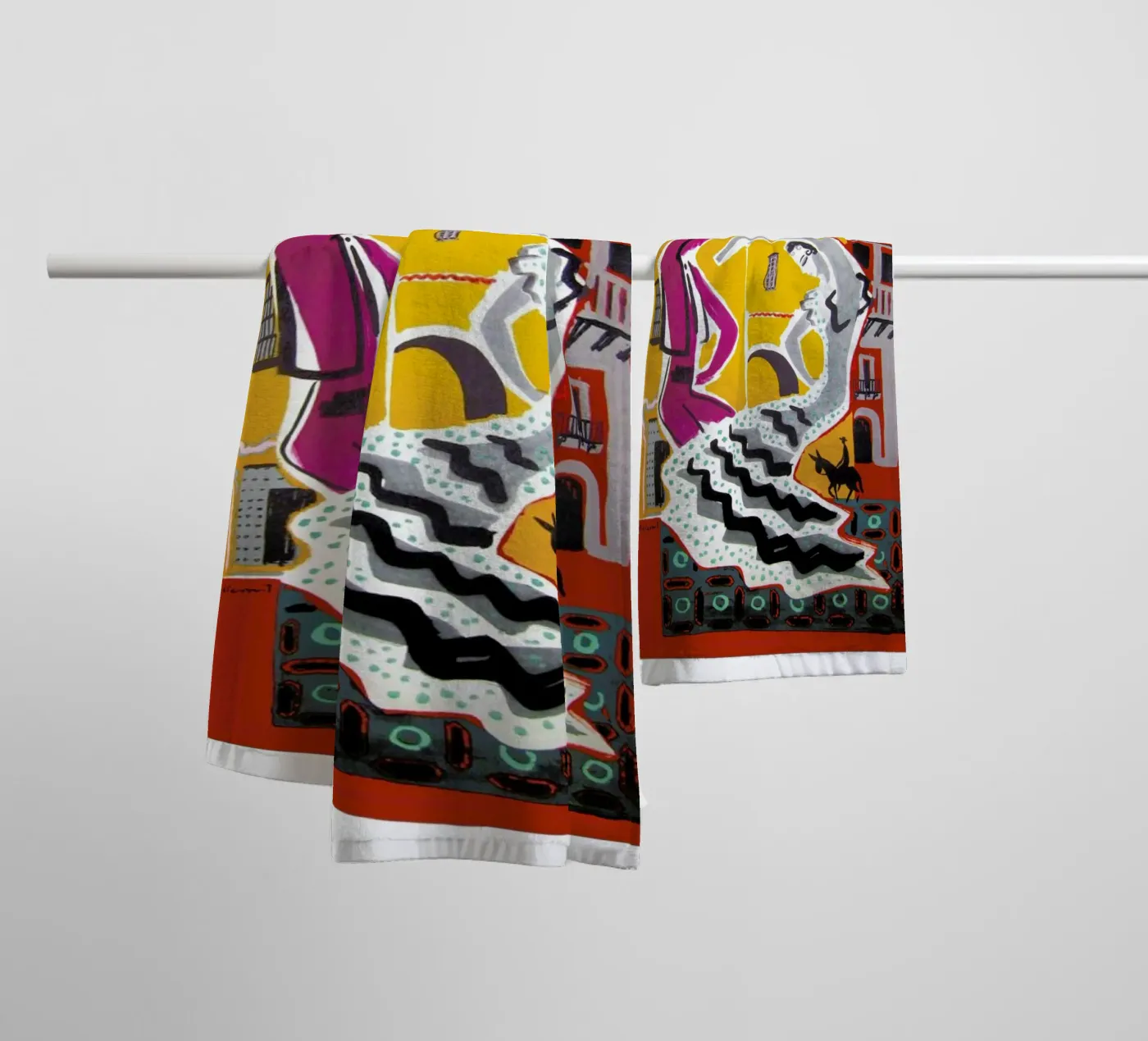 spain2 towel by Robert Livingston