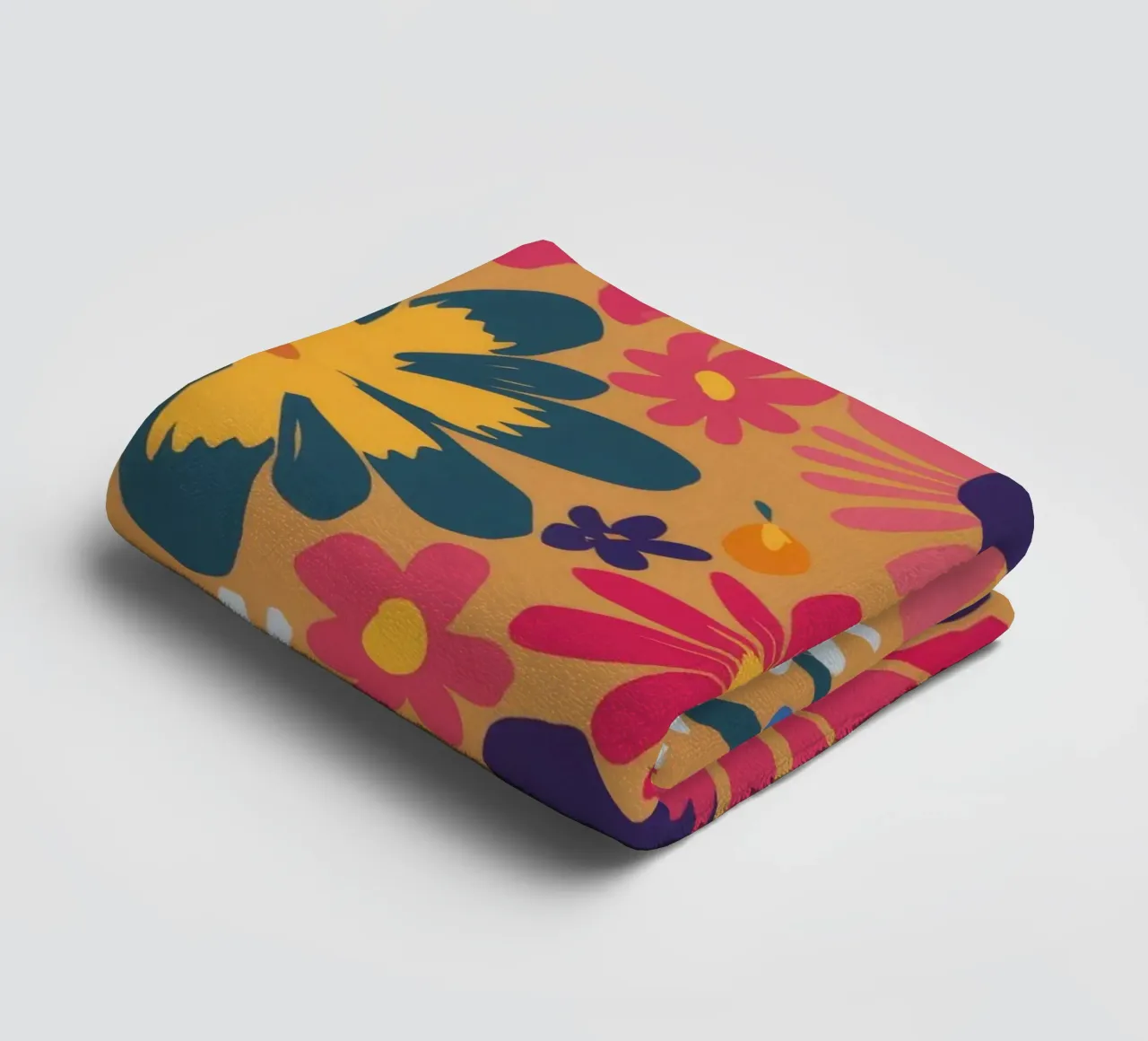 Herbstliche Blumengirlande Handtuch von Zep Layers