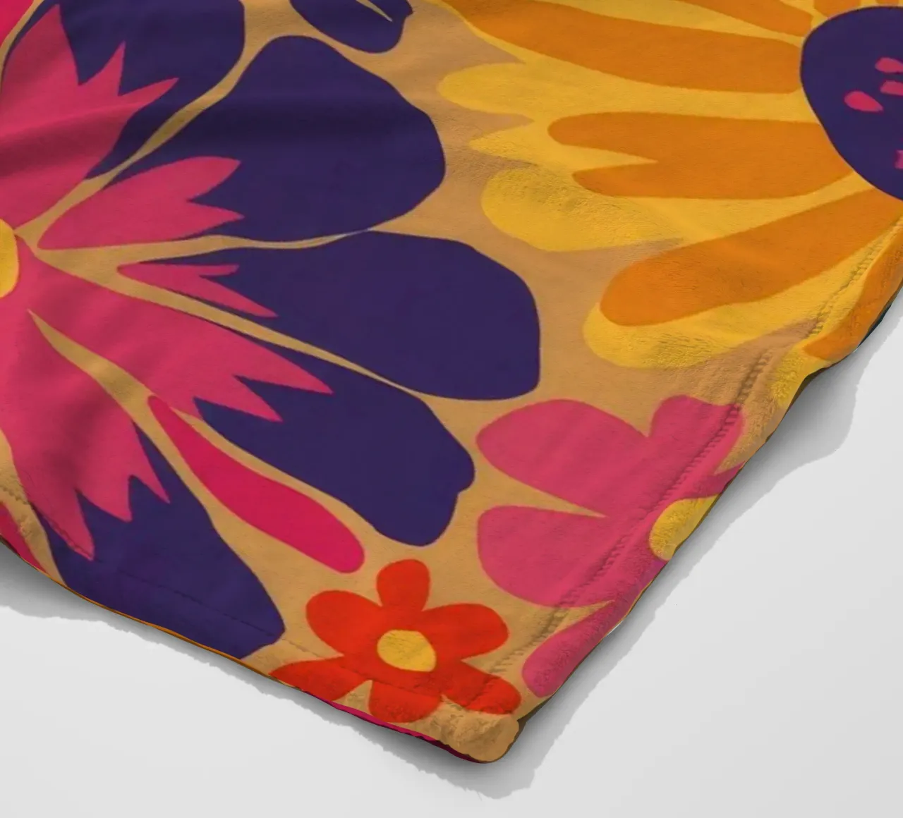 Ghirlanda floreale autunnale coperta in pile da Zep Layers