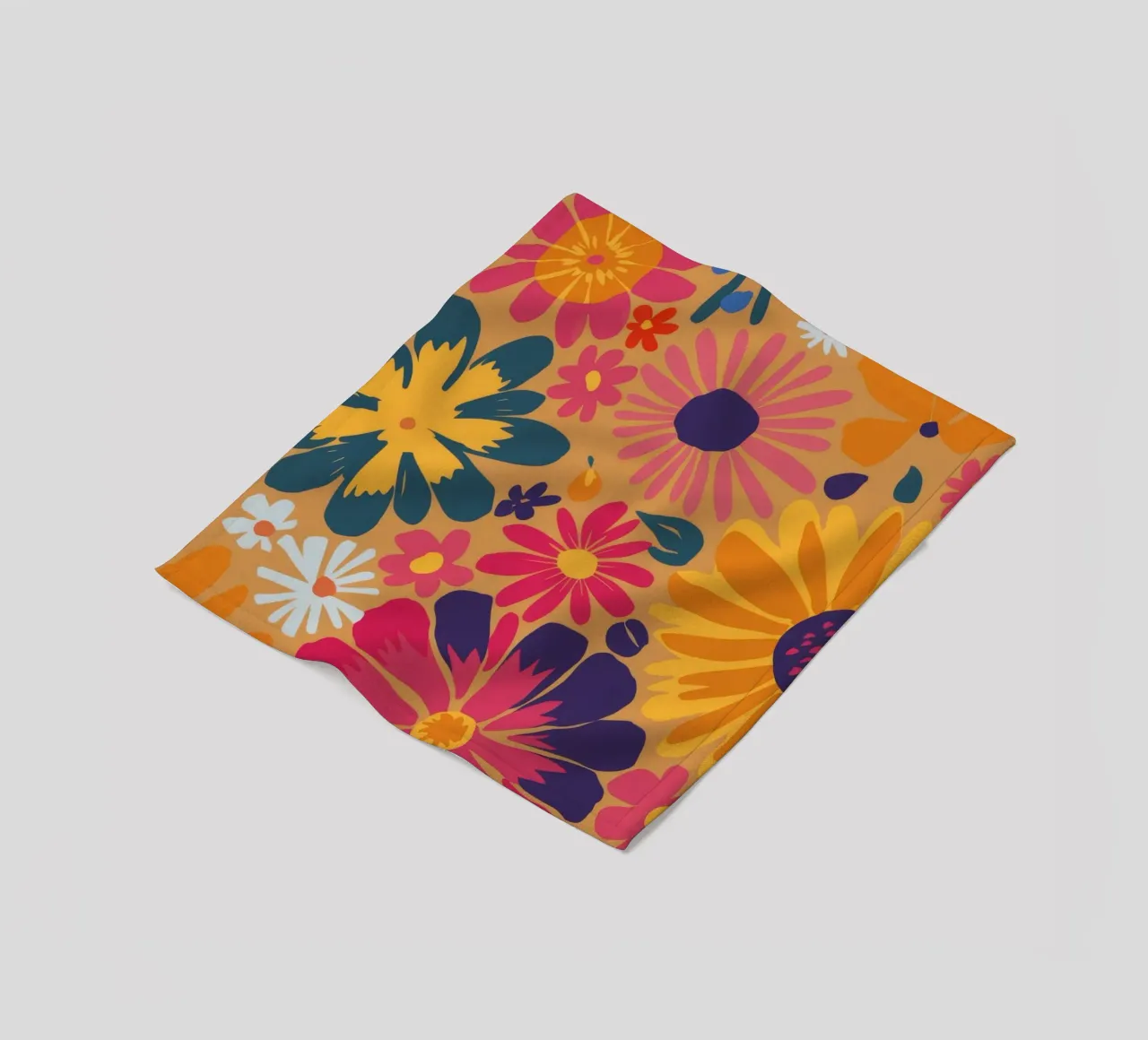 Ghirlanda floreale autunnale coperta in pile da Zep Layers