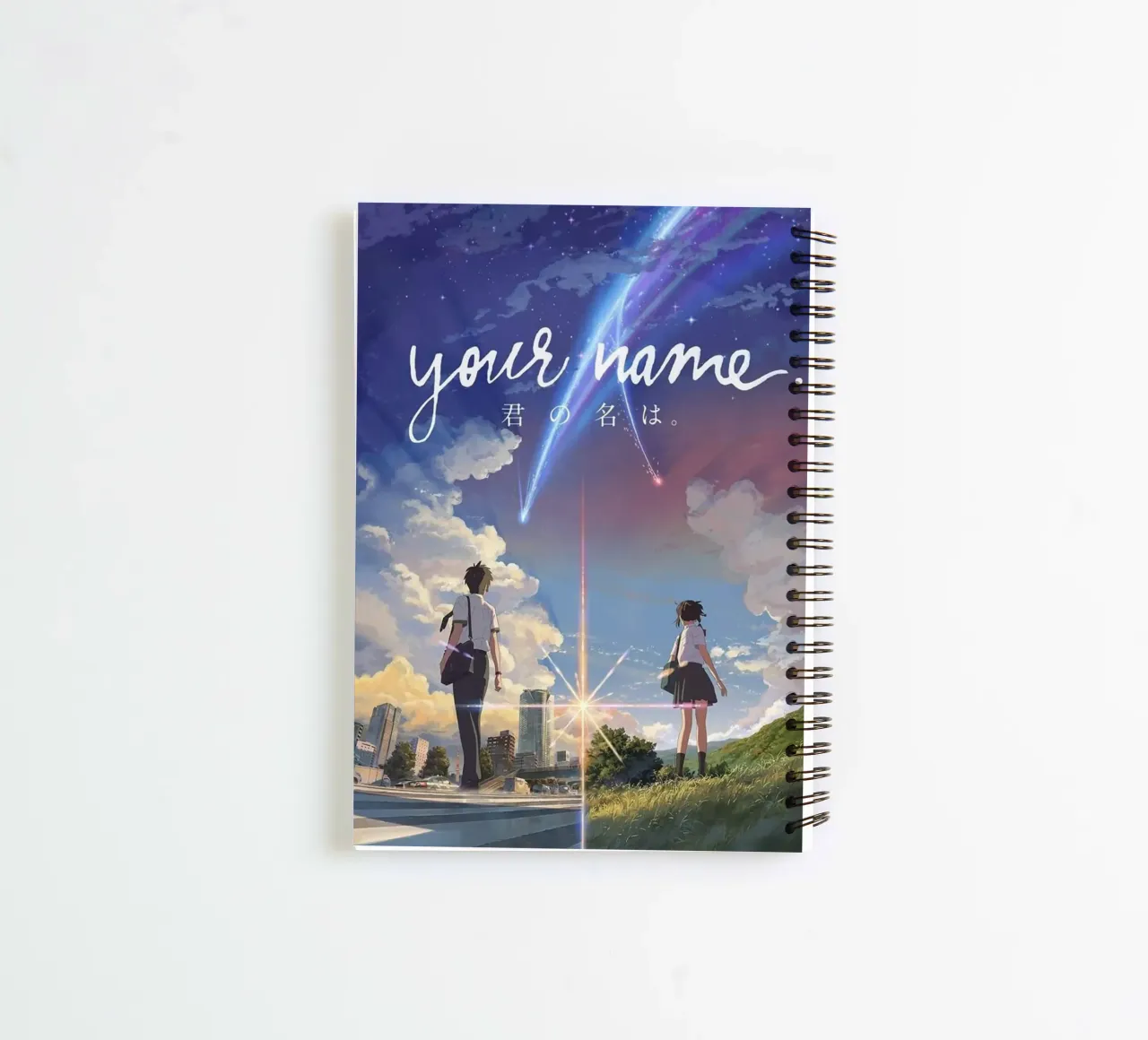 Your Name spiral notebook by Waylons Studio