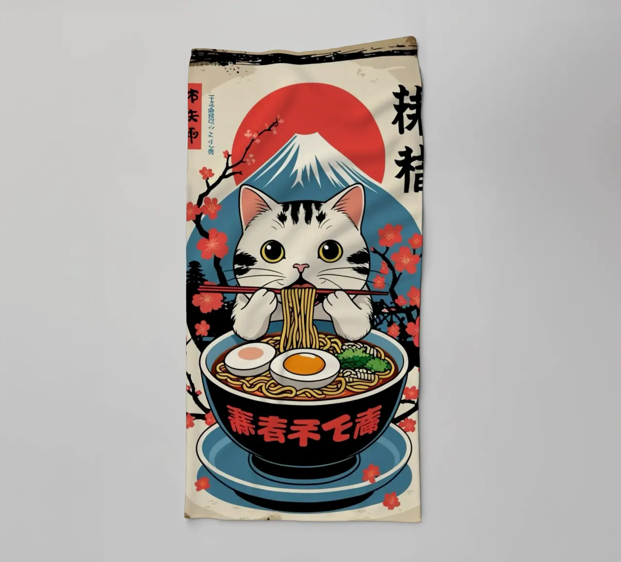 Mi piace il ramen asciugamano da bagno da Waylons Studio