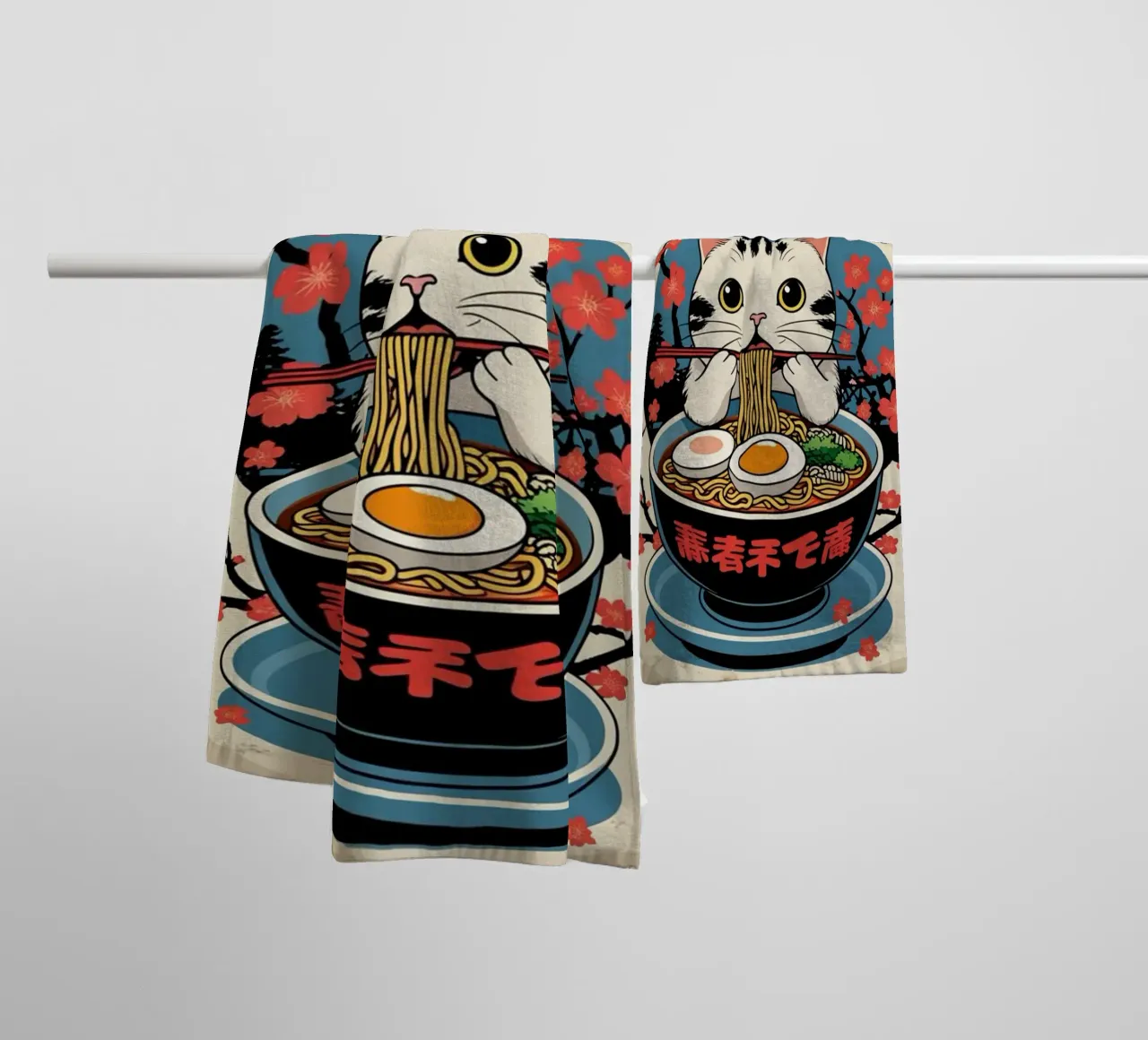 Mi piace il ramen asciugamano da bagno da Waylons Studio