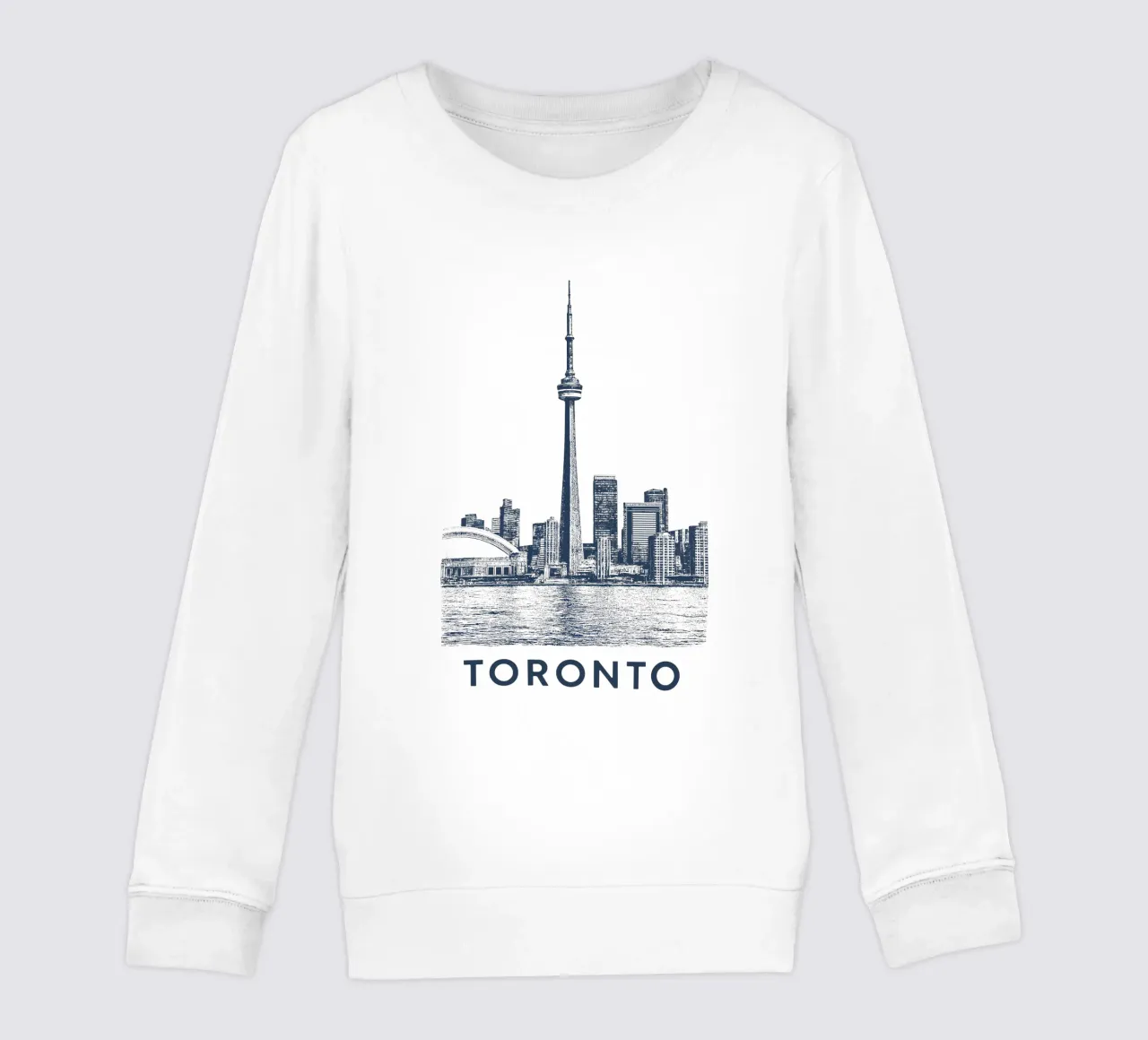 Toronto – CN Tower Print - – Linocut Series felpa bambino da Studio Mooodz