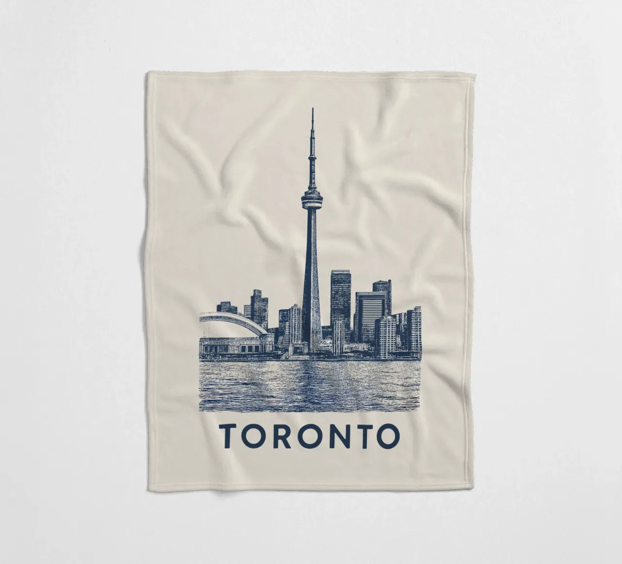Toronto – CN Tower Print - – Linocut Series coperta in pile da Studio Mooodz