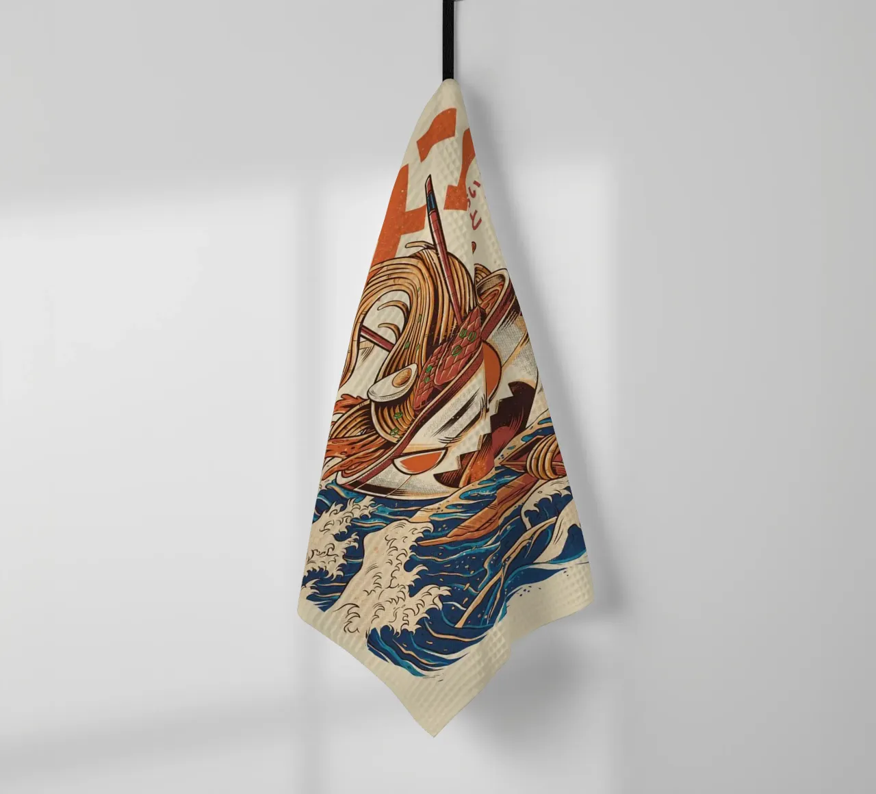 The Great Ramen tea towel by Waylons Studio