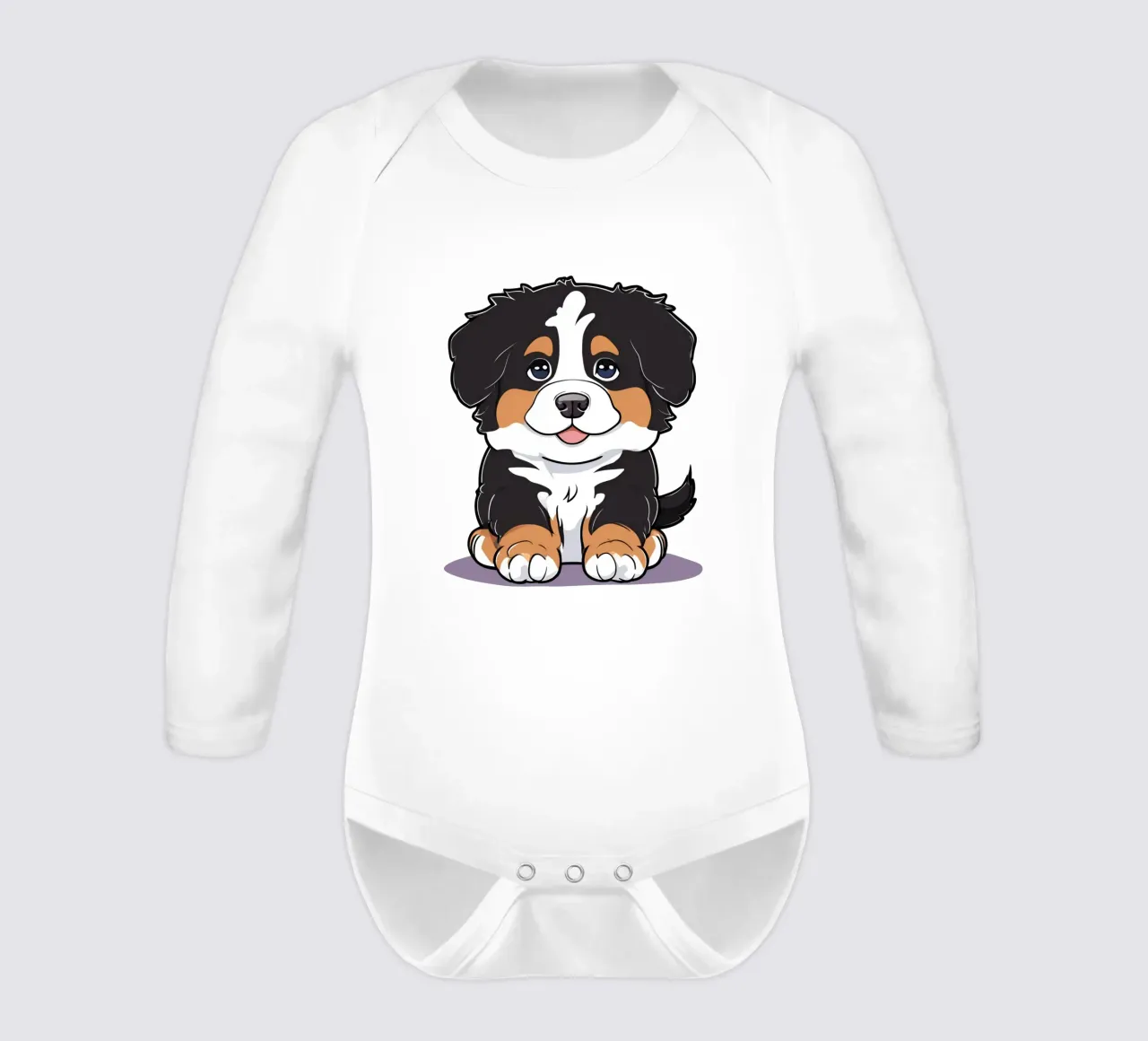 Sweet, sweetest, sweetest #12 long-sleeve baby romper by Yumis.Beargang.and.Me
