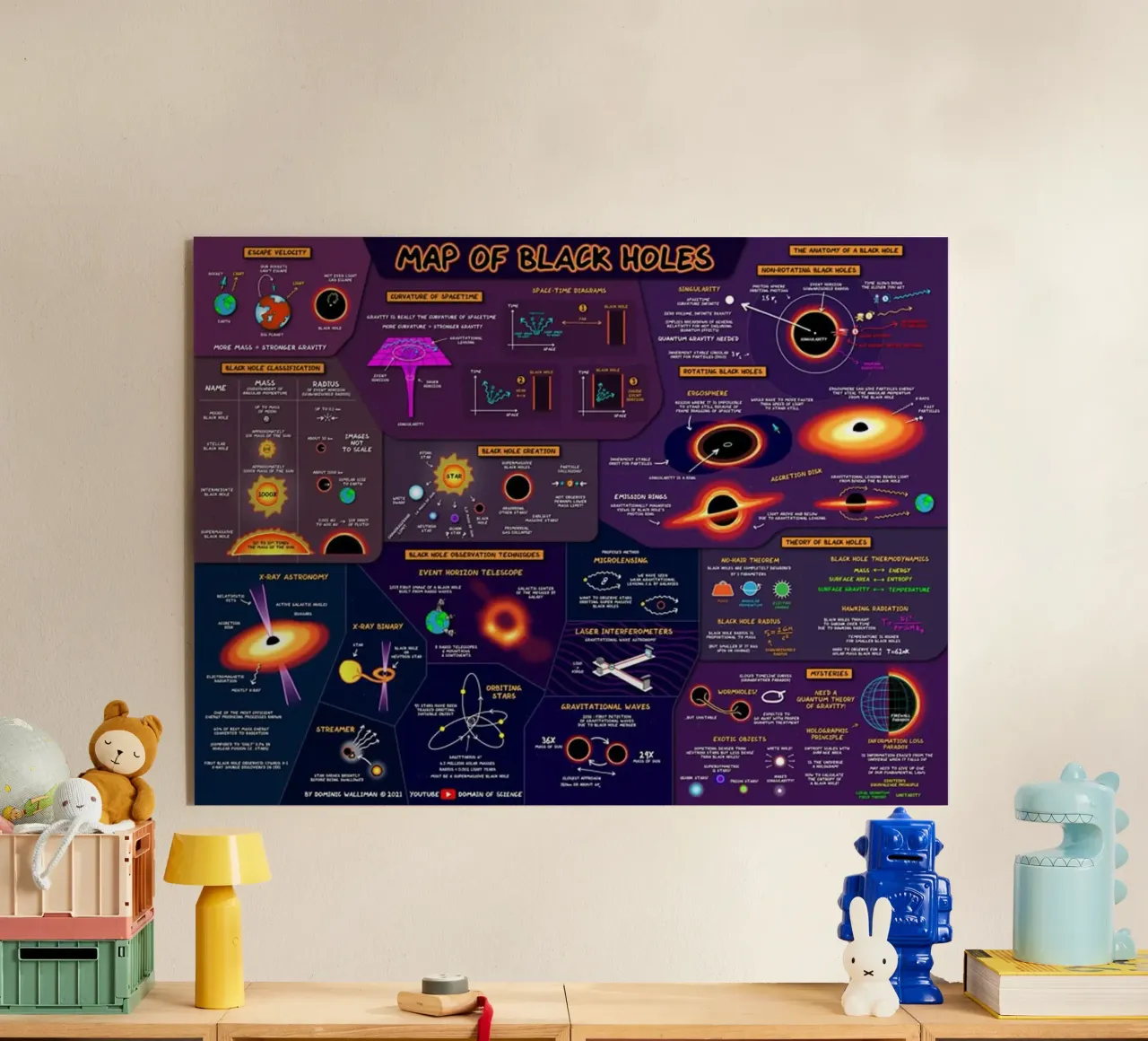 Mappe dei buchi neri plexiglass da withandname